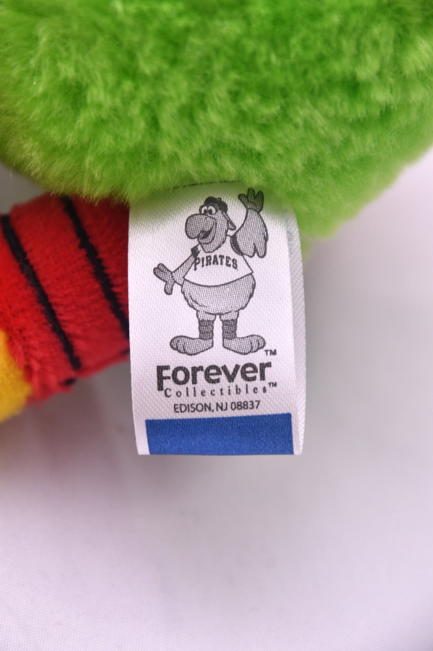 Forever Collectibles Pittsburgh Pirates Parrot Mascot Plush MLB Stuffed Toy Tag