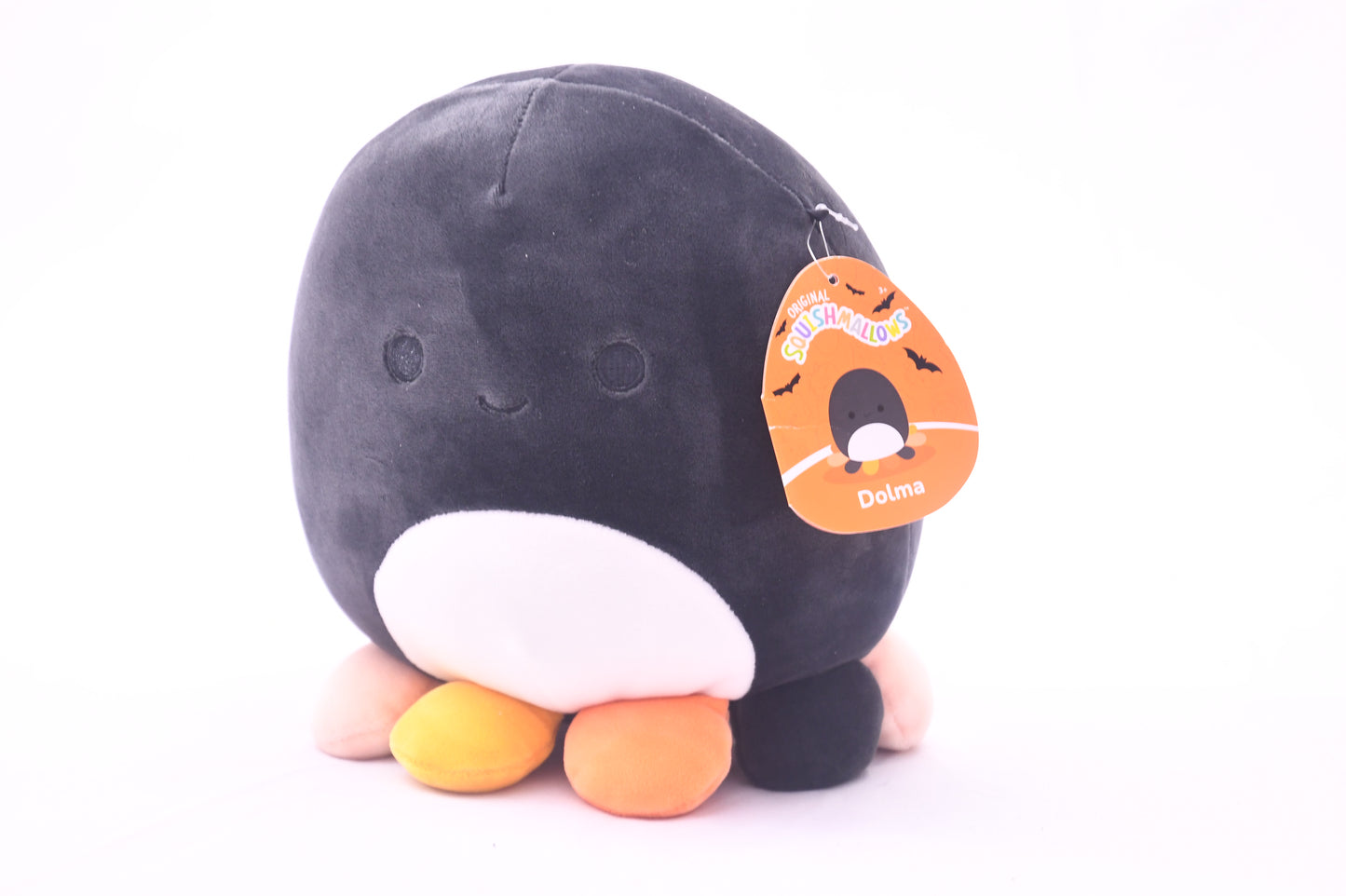 Squishmallows Dolma Halloween Plush Kellytoy Black 8" w/ Tags Stuffed Toy
