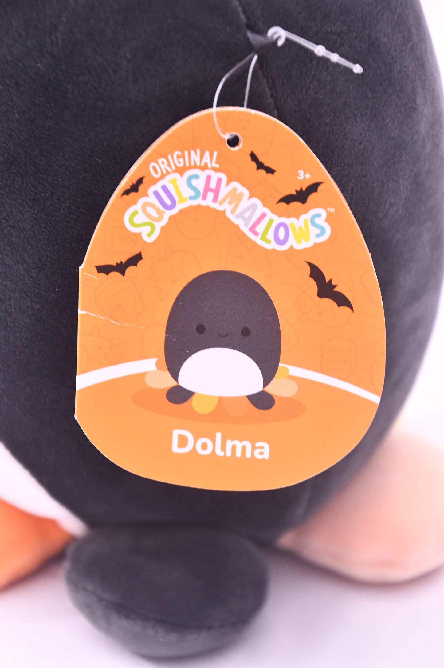 Squishmallows Dolma Halloween Plush Kellytoy Black 8" w/ Tags Stuffed Toy