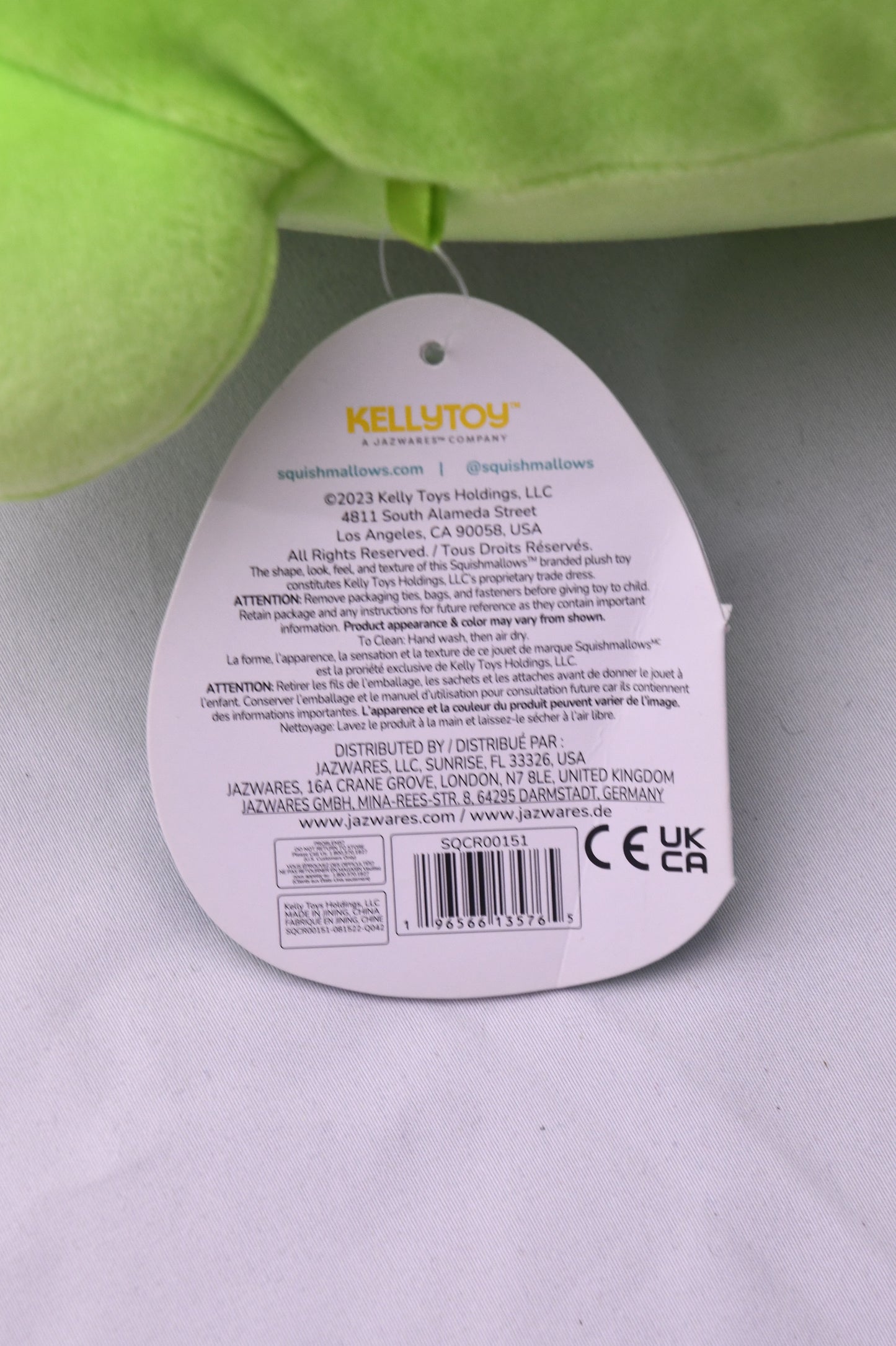 Squishmallows Wendy Frog Plush Kellytoy Green Stuffed Animal w/ Tag 2023