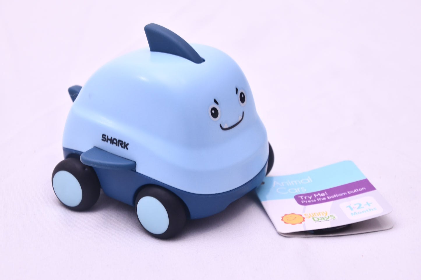 Sunny Days Animal Cars Shark Musical Toddler Toy Car Lights Sounds NWT 12M+