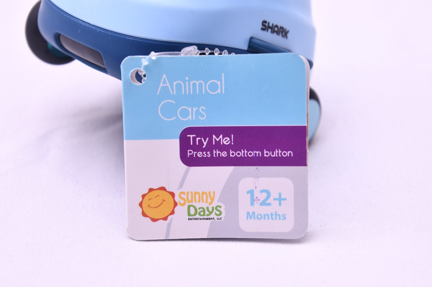 Sunny Days Animal Cars Shark Musical Toddler Toy Car Lights Sounds NWT 12M+