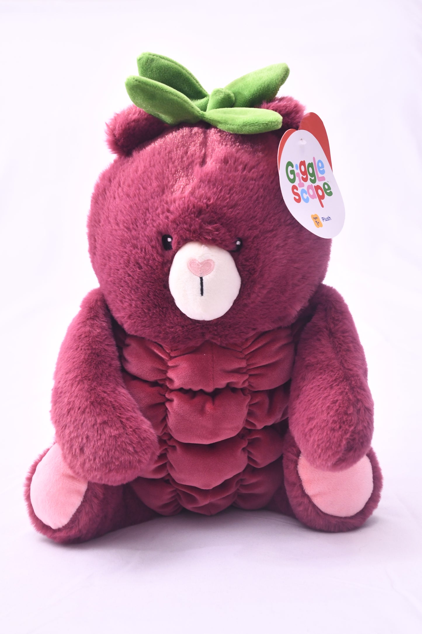 Giggle Scape Raspberry Bear Plush Target Berry Stuffed Animal NWT Ages 1+