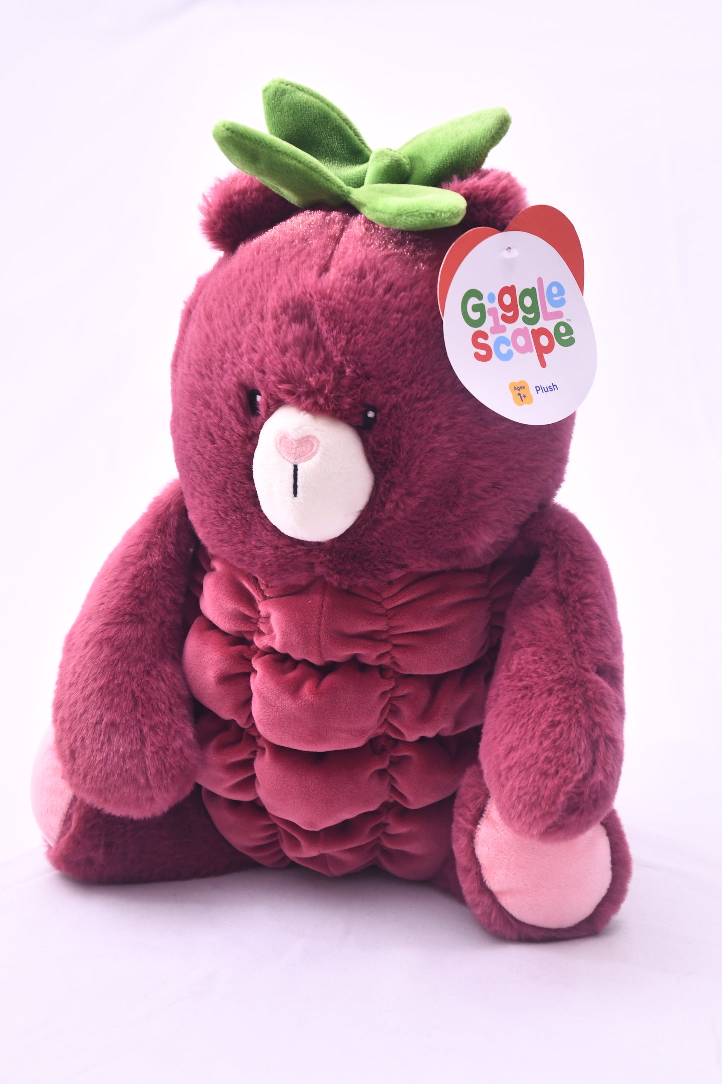 Giggle Scape Raspberry Bear Plush Target Berry Stuffed Animal NWT Ages 1+