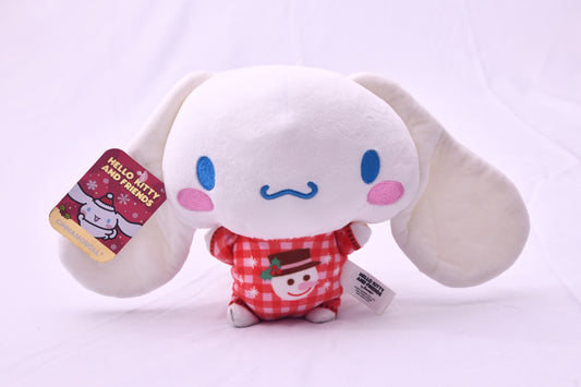 Sanrio Cinnamoroll Christmas Plush 8" Hello Kitty Friends Snowman Jazwares NWT