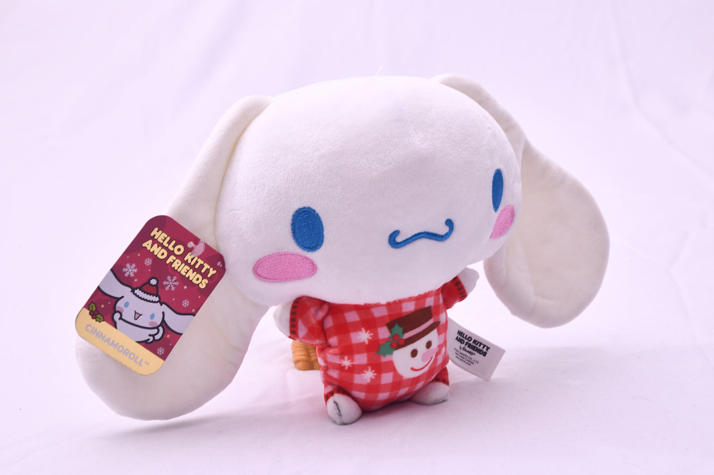 Sanrio Cinnamoroll Christmas Plush 8" Hello Kitty Friends Snowman Jazwares NWT