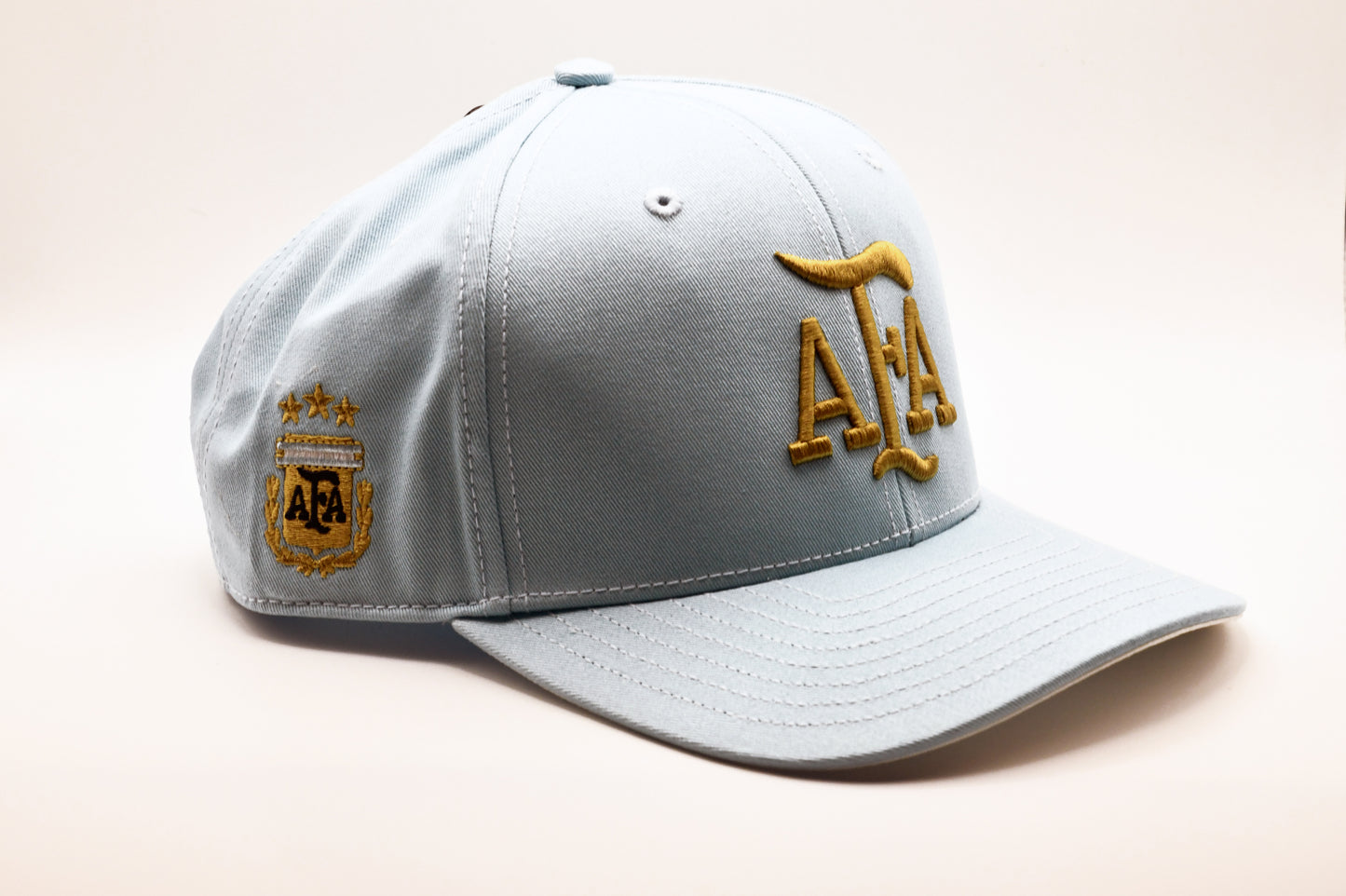 Adidas Argentina AFA Snapback Hat Cap Light Blue Gold OSFM Soccer New Tags