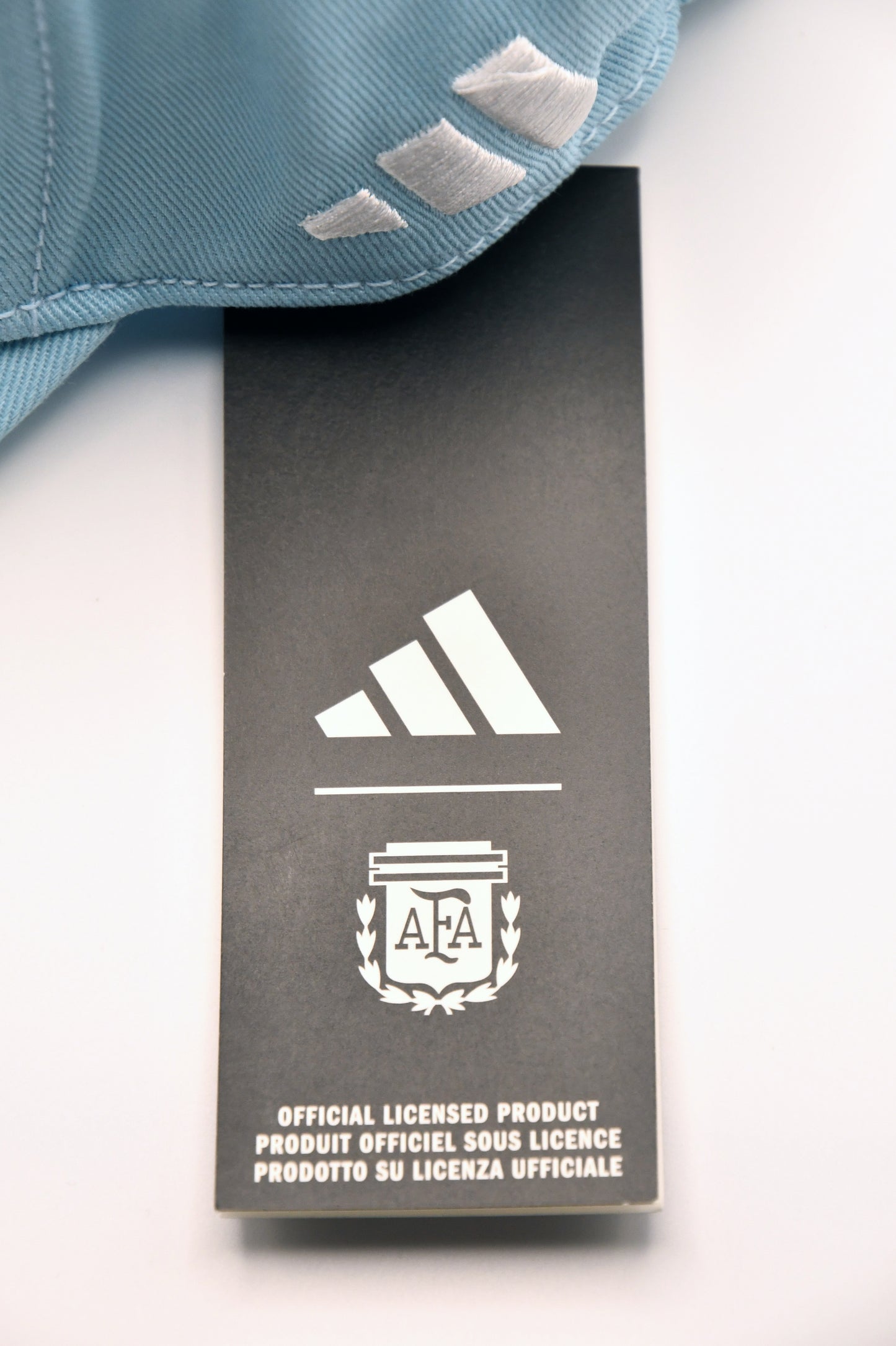 Adidas Argentina AFA Snapback Hat Cap Light Blue Gold OSFM Soccer New Tags