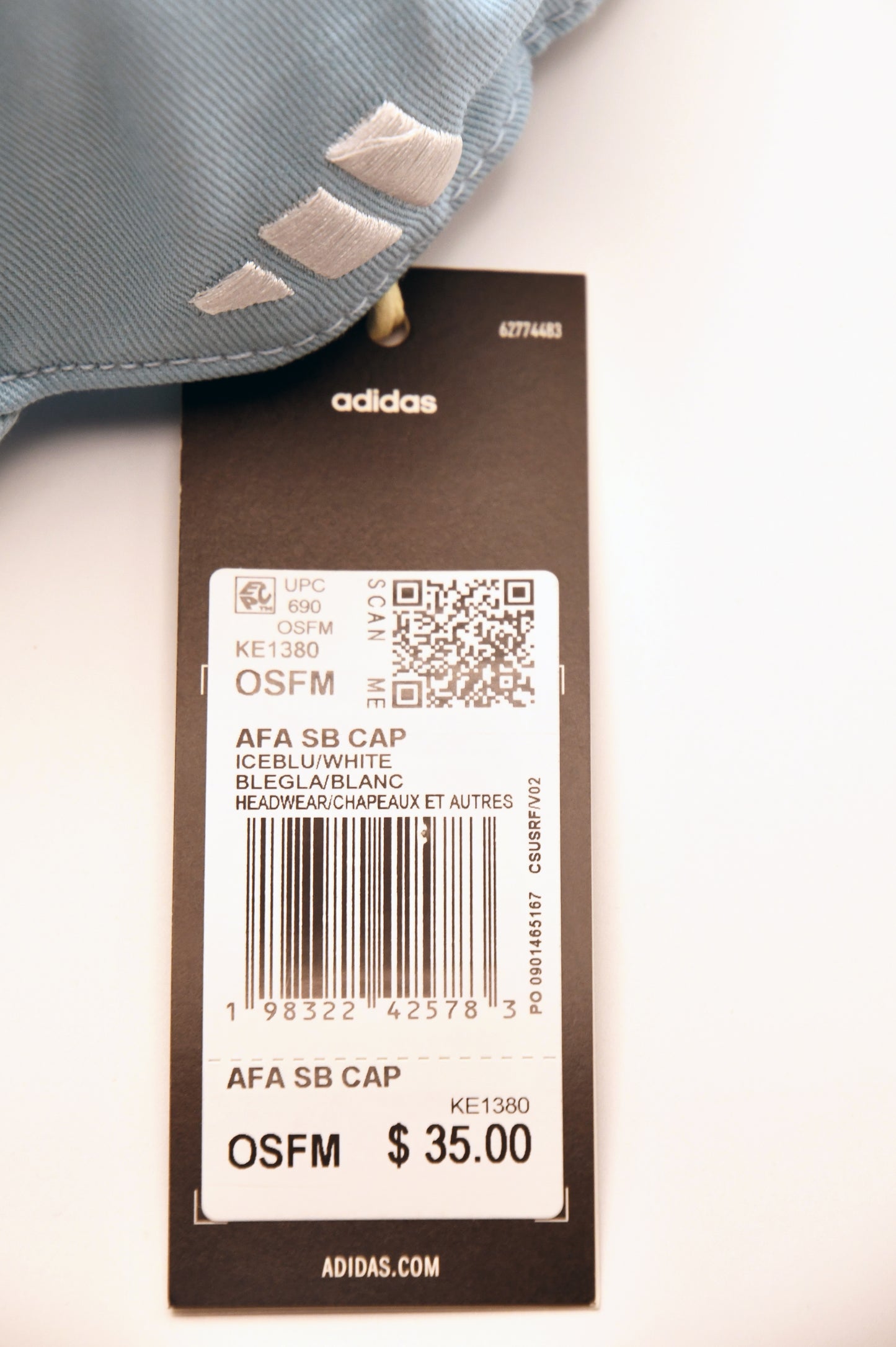 Adidas Argentina AFA Snapback Hat Cap Light Blue Gold OSFM Soccer New Tags