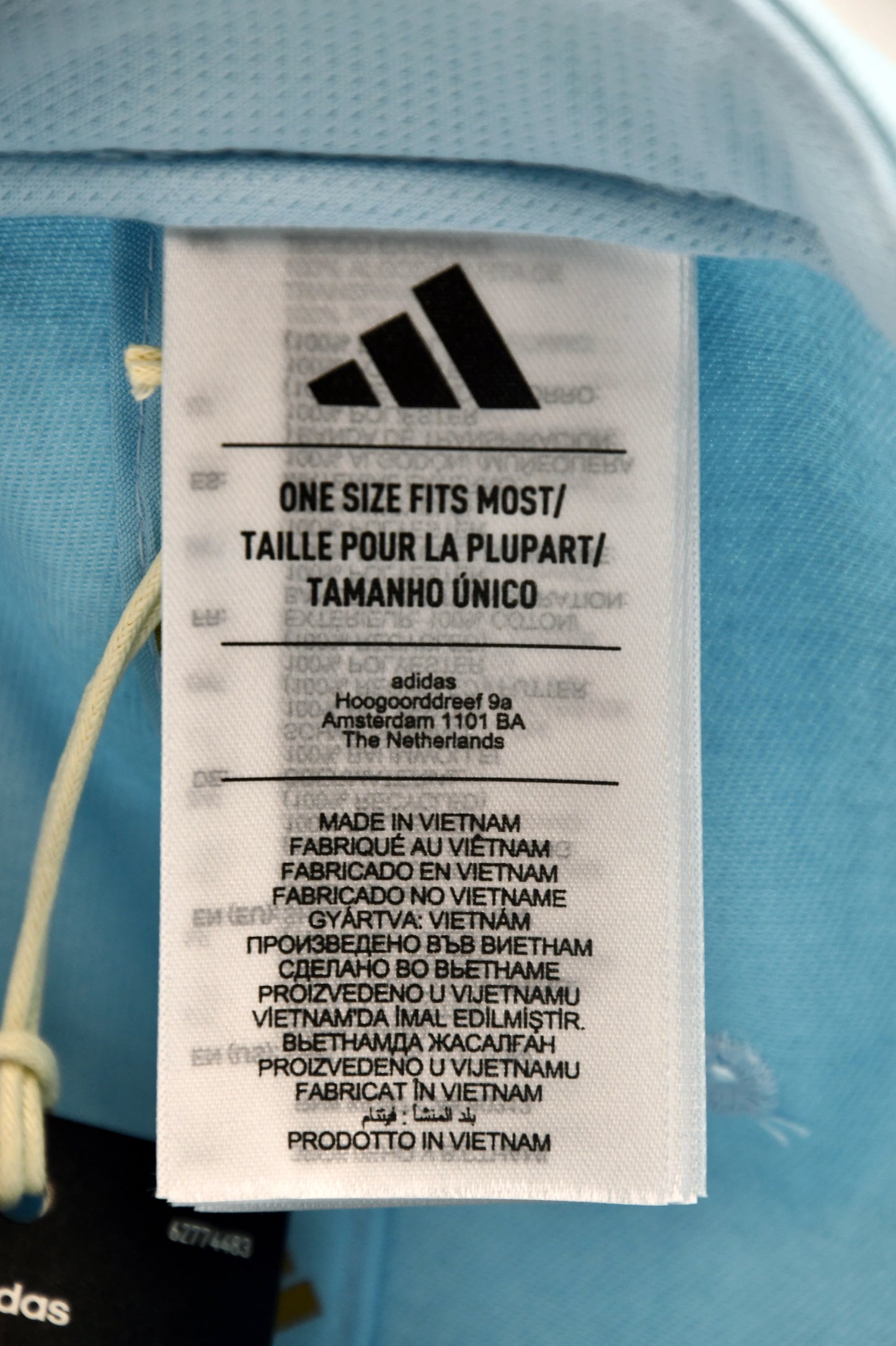 Adidas Argentina AFA Snapback Hat Cap Light Blue Gold OSFM Soccer New Tags