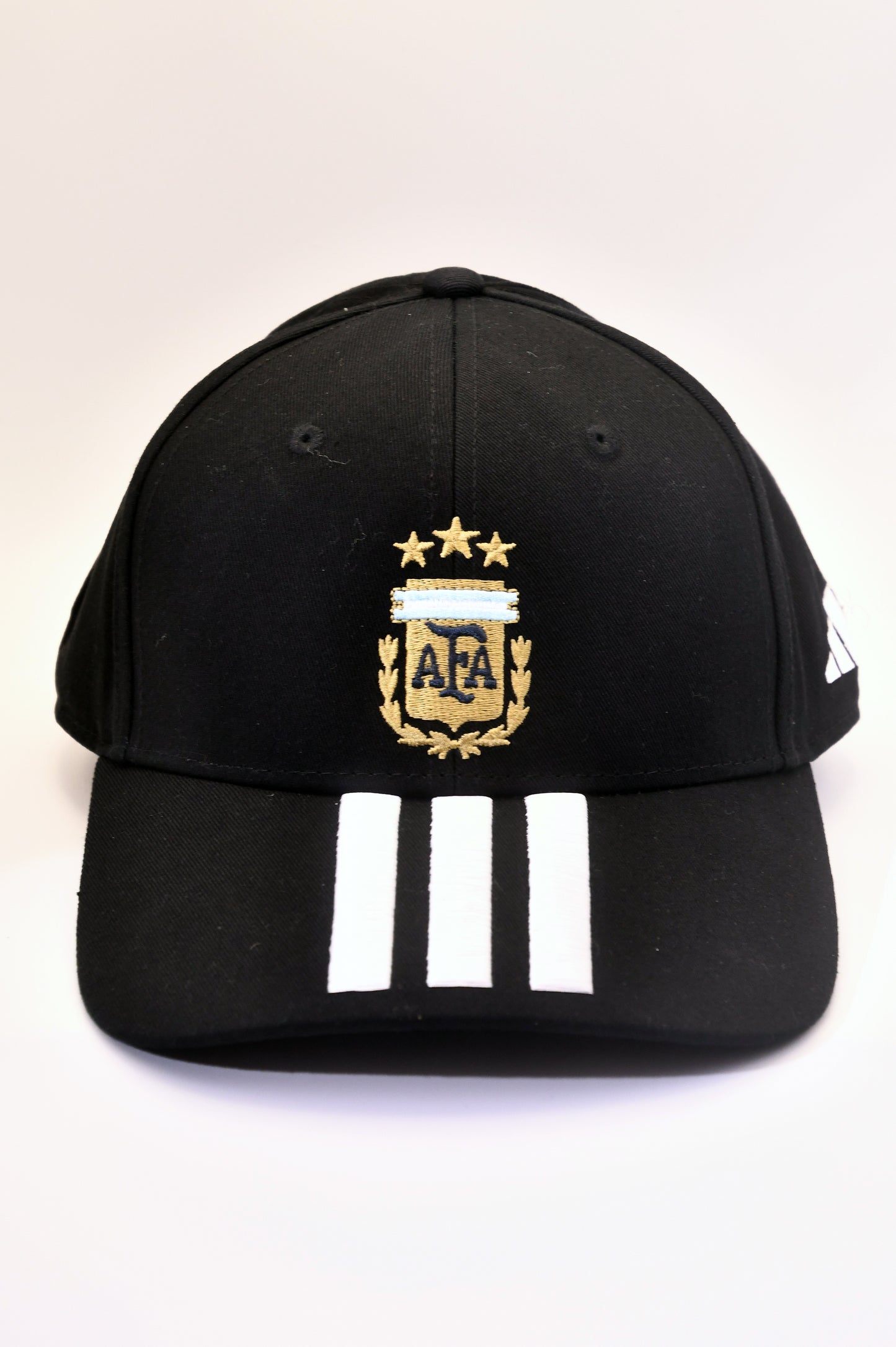 Adidas Argentina AFA Black Baseball Cap Hat OSFM Adjustable Soccer NWT