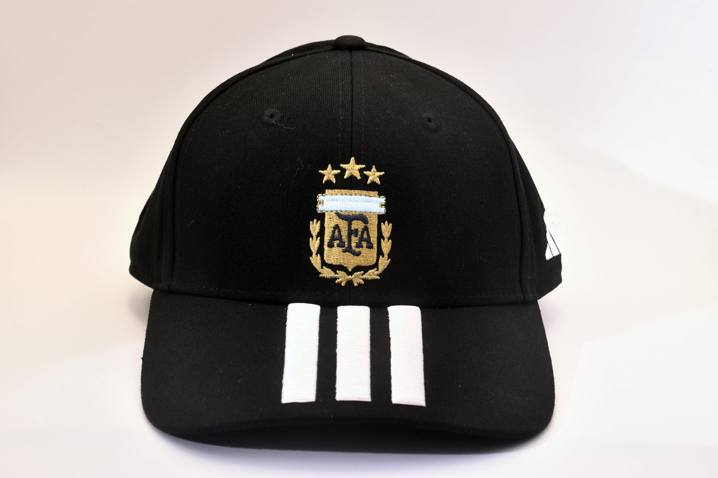 Adidas Argentina AFA Black Baseball Cap Hat OSFM Adjustable Soccer NWT