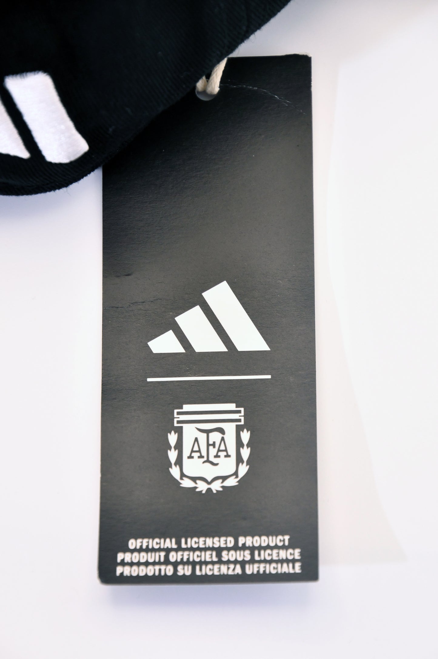 Adidas Argentina AFA Black Baseball Cap Hat OSFM Adjustable Soccer NWT