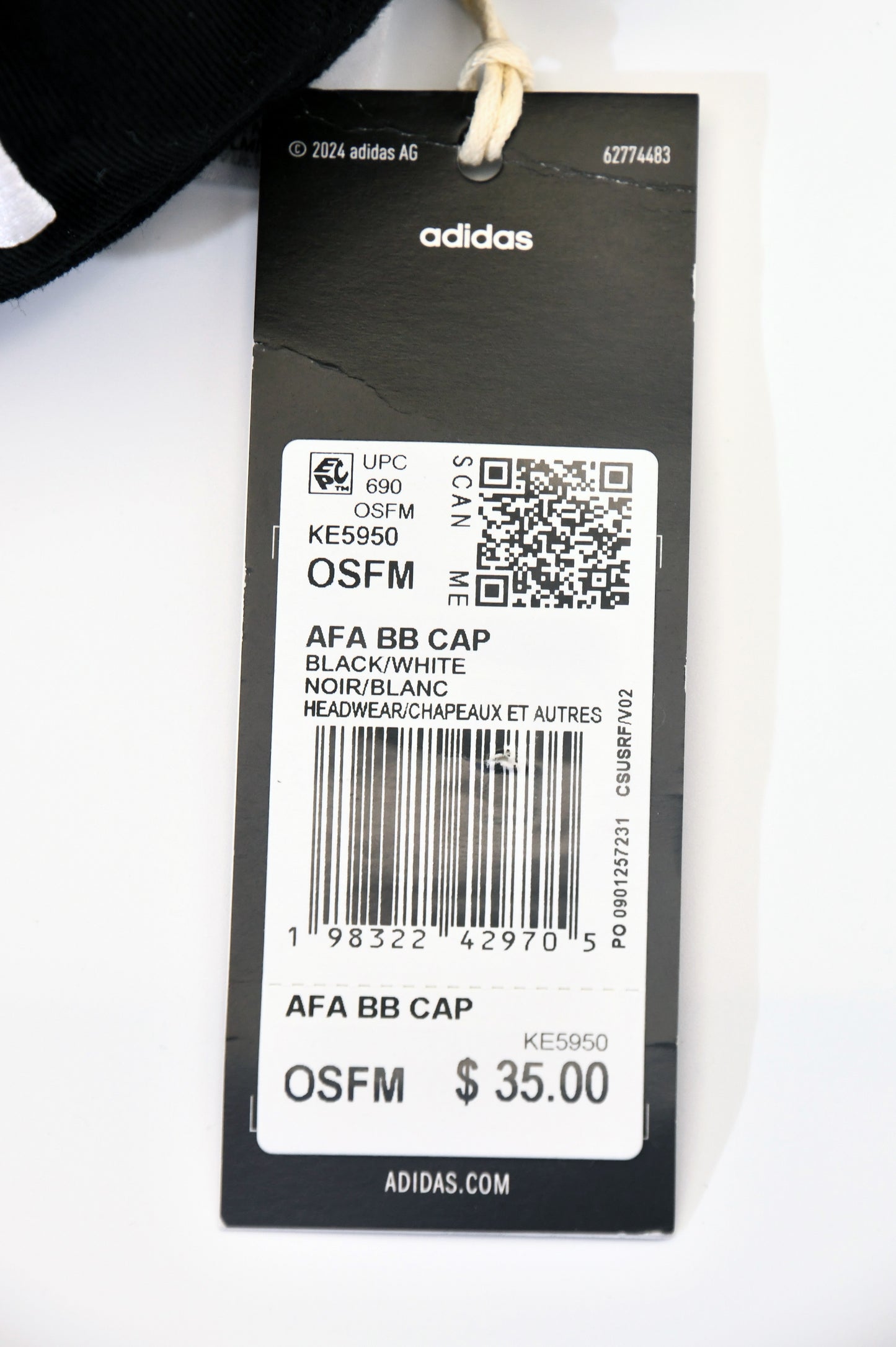 Adidas Argentina AFA Black Baseball Cap Hat OSFM Adjustable Soccer NWT