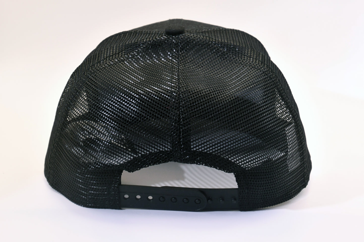 New Era 9FIFTY LaFontaine Family Strong Trucker Snapback Hat Black Mesh Cap