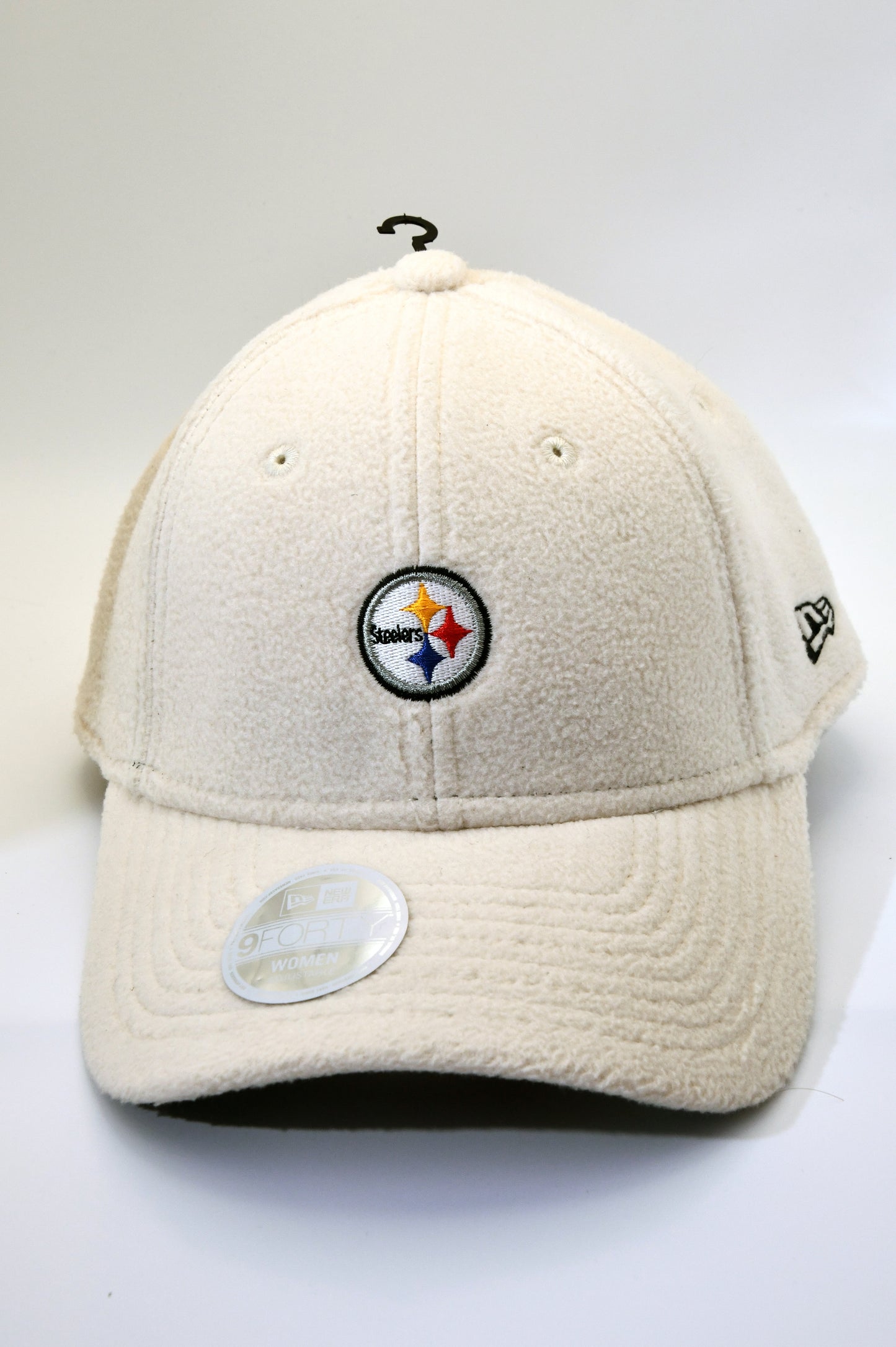 New Era Pittsburgh Steelers 9FORTY Womens Sherpa Fleece Hat Cream OSFM NWT