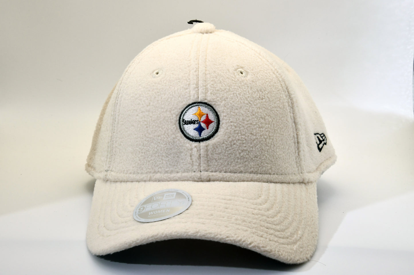 New Era Pittsburgh Steelers 9FORTY Womens Sherpa Fleece Hat Cream OSFM NWT