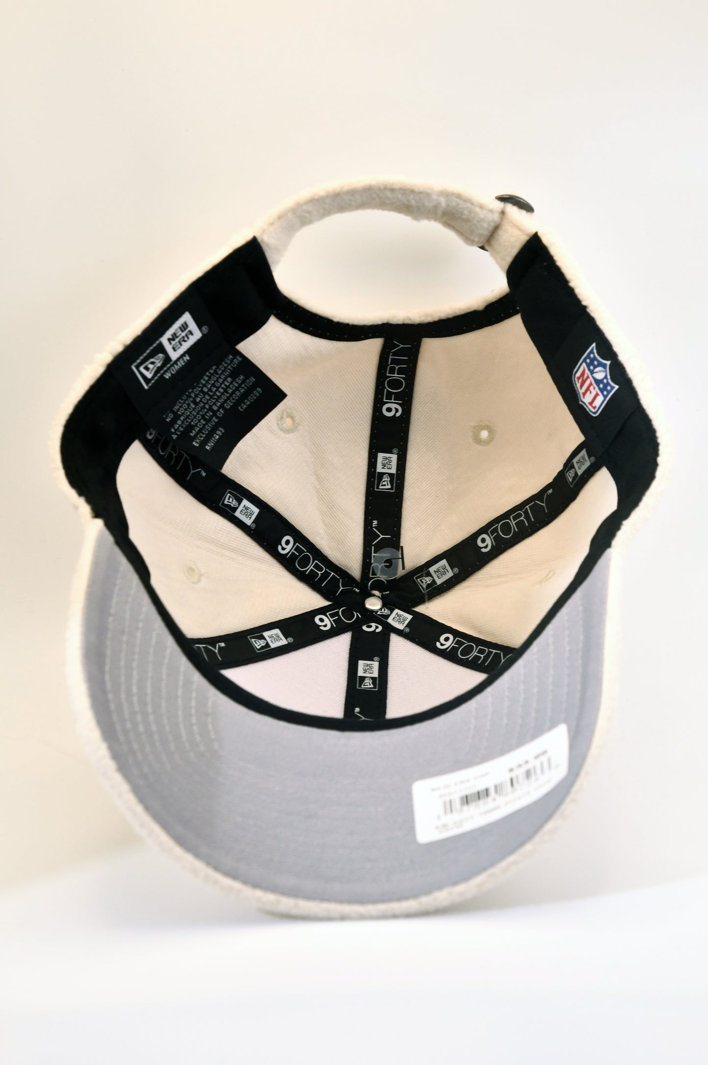 New Era Pittsburgh Steelers 9FORTY Womens Sherpa Fleece Hat Cream OSFM NWT