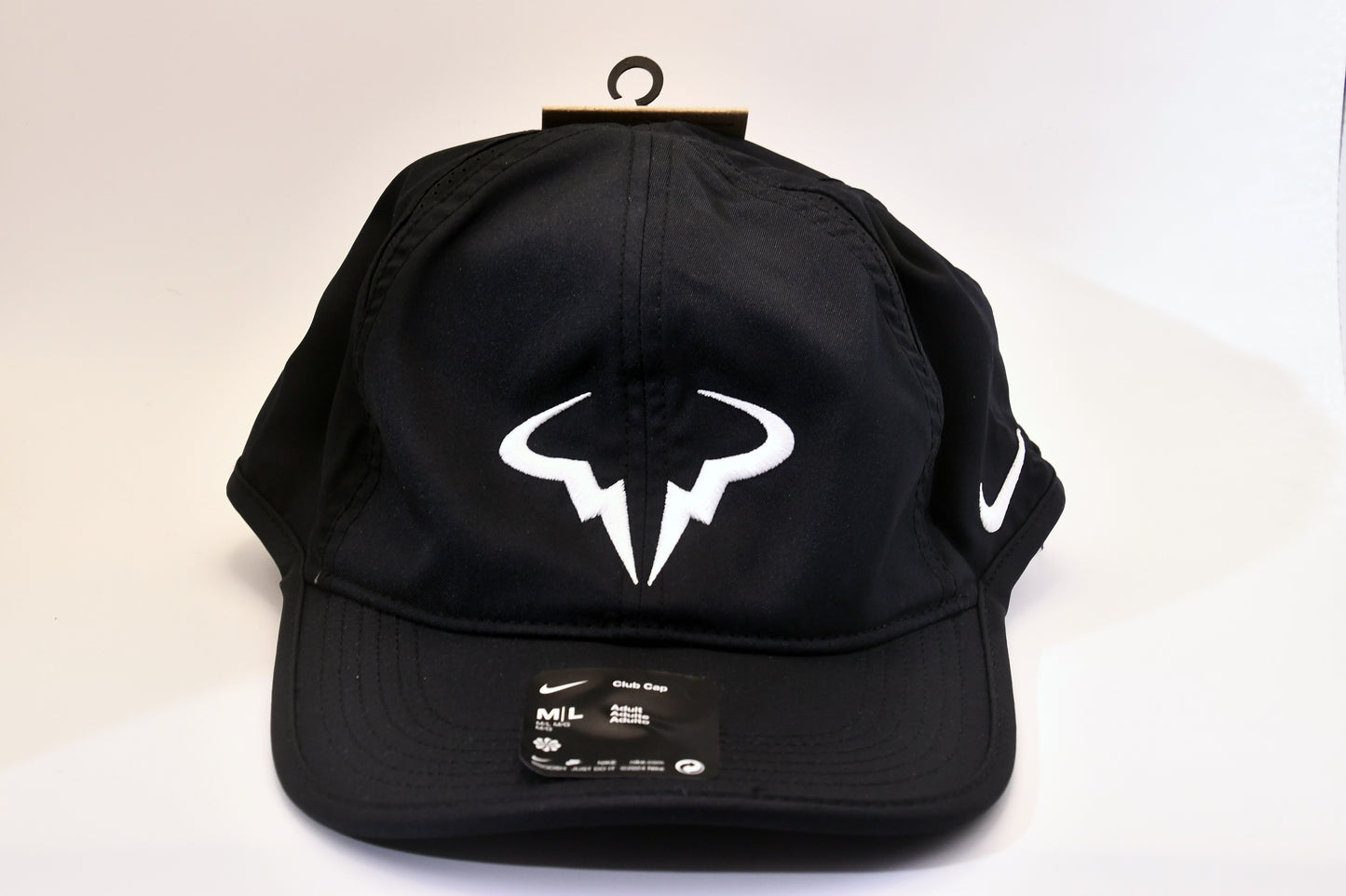 Nike Rafa Nadal Dri-FIT Club Cap Black M/L Adjustable Tennis Hat FB5600-010 NWT