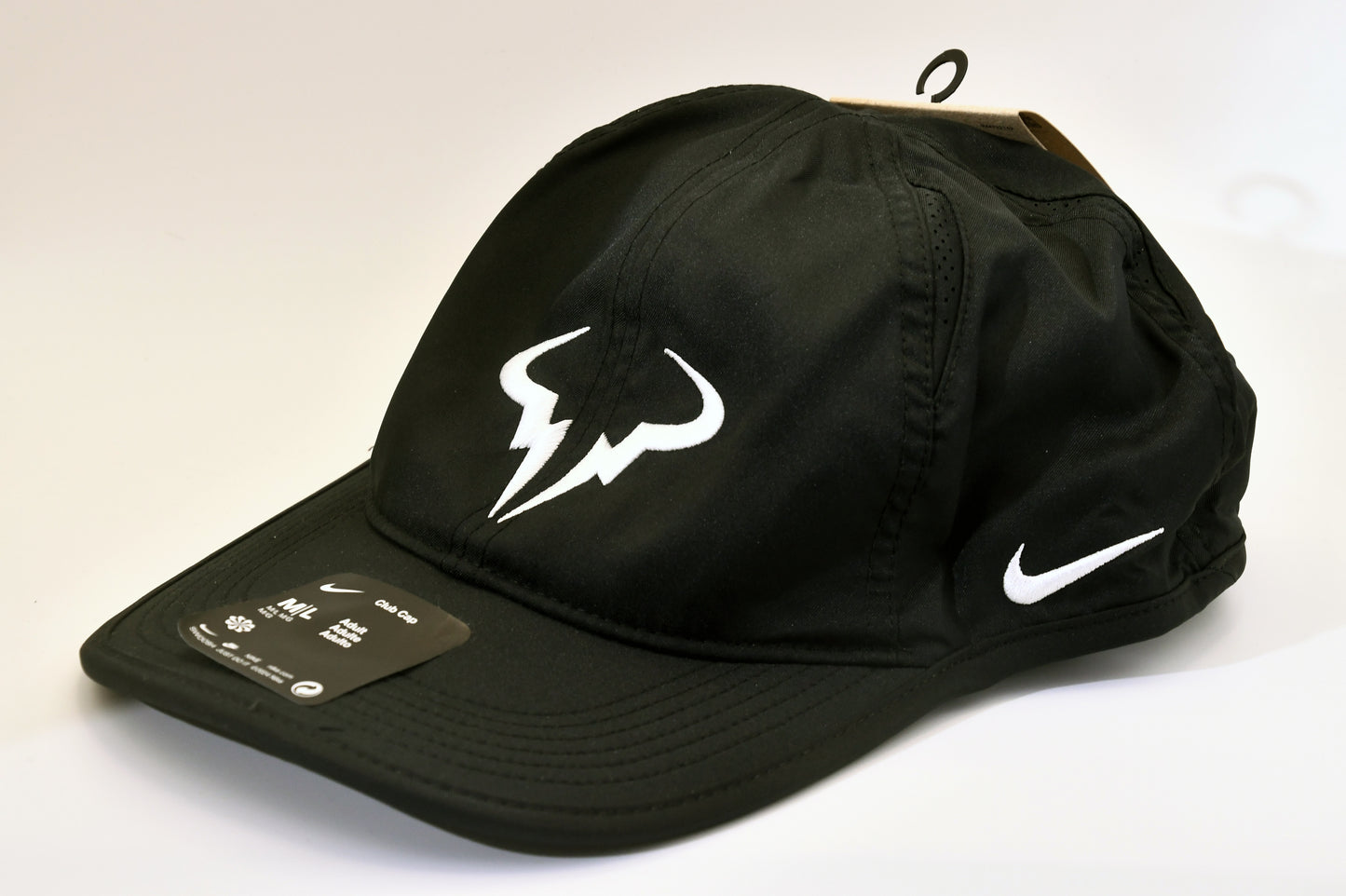 Nike Rafa Nadal Dri-FIT Club Cap Black M/L Adjustable Tennis Hat FB5600-010 NWT