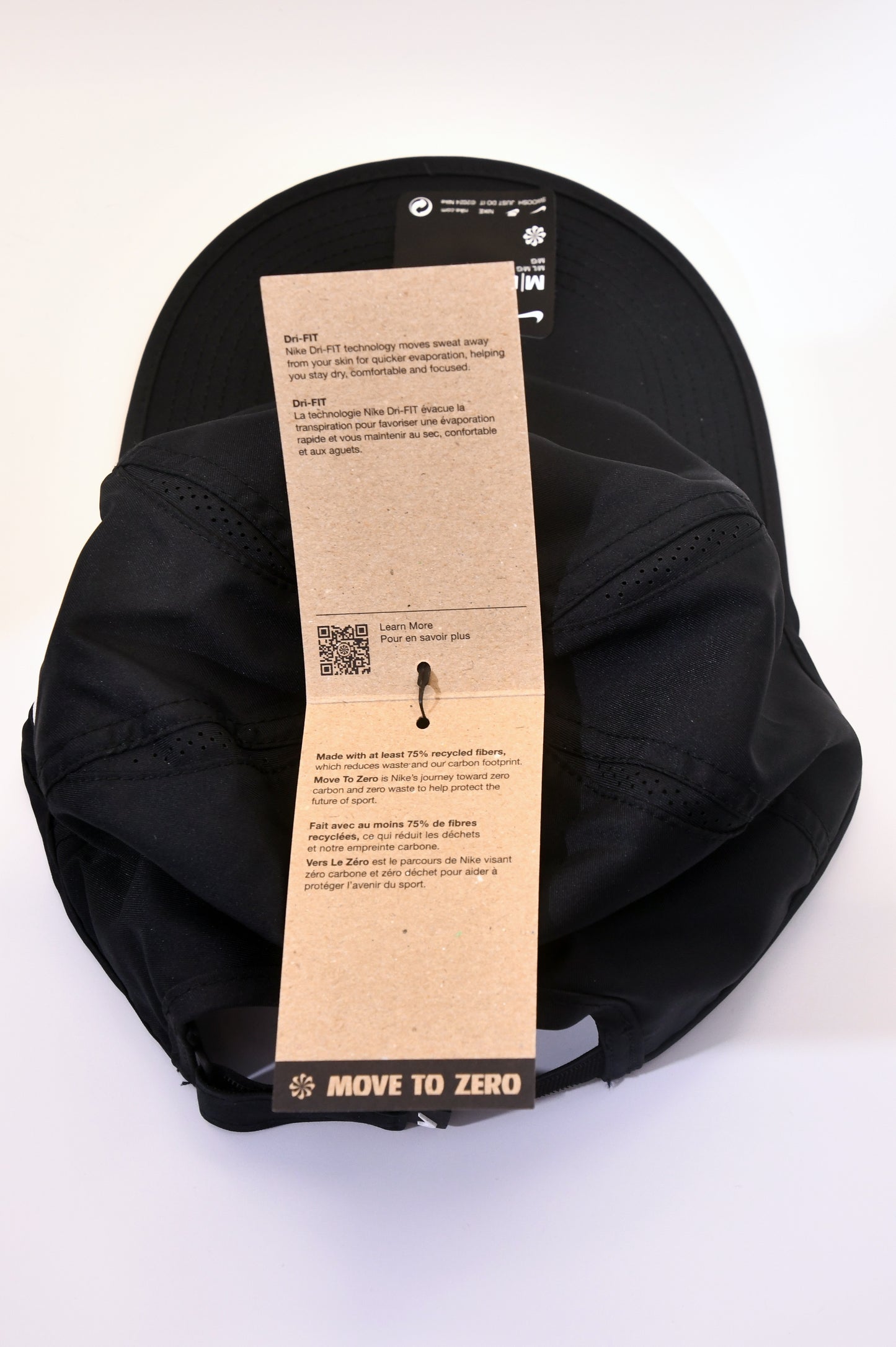 Nike Rafa Nadal Dri-FIT Club Cap Black M/L Adjustable Tennis Hat FB5600-010 NWT