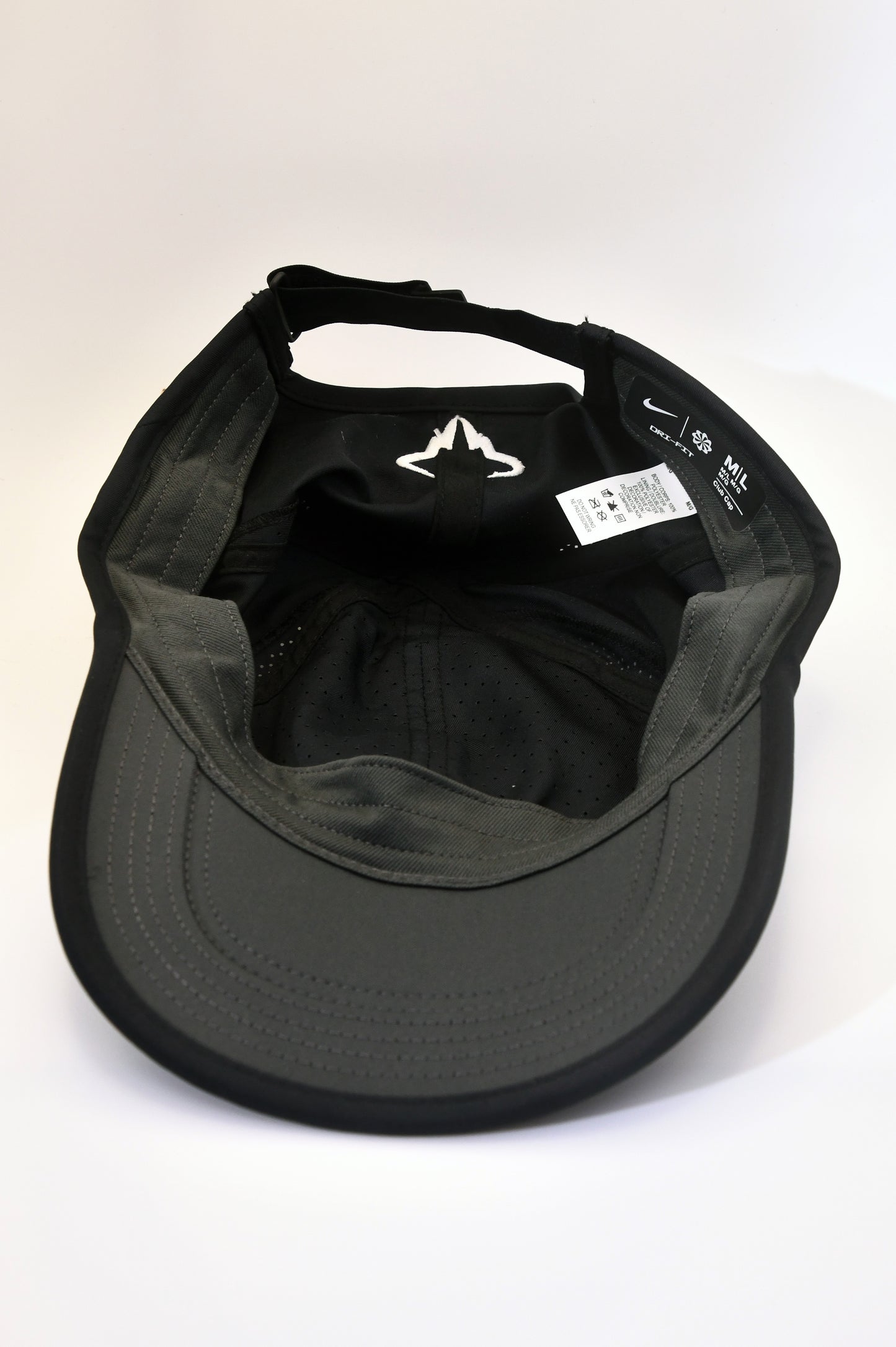Nike Rafa Nadal Dri-FIT Club Cap Black M/L Adjustable Tennis Hat FB5600-010 NWT