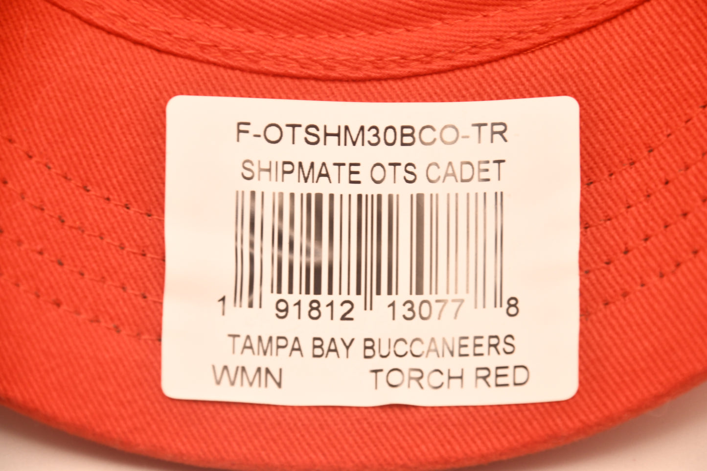 Tampa Bay Buccaneers Women's OTS Shipmate Cadet Hat Torch Red Adjustable NWT