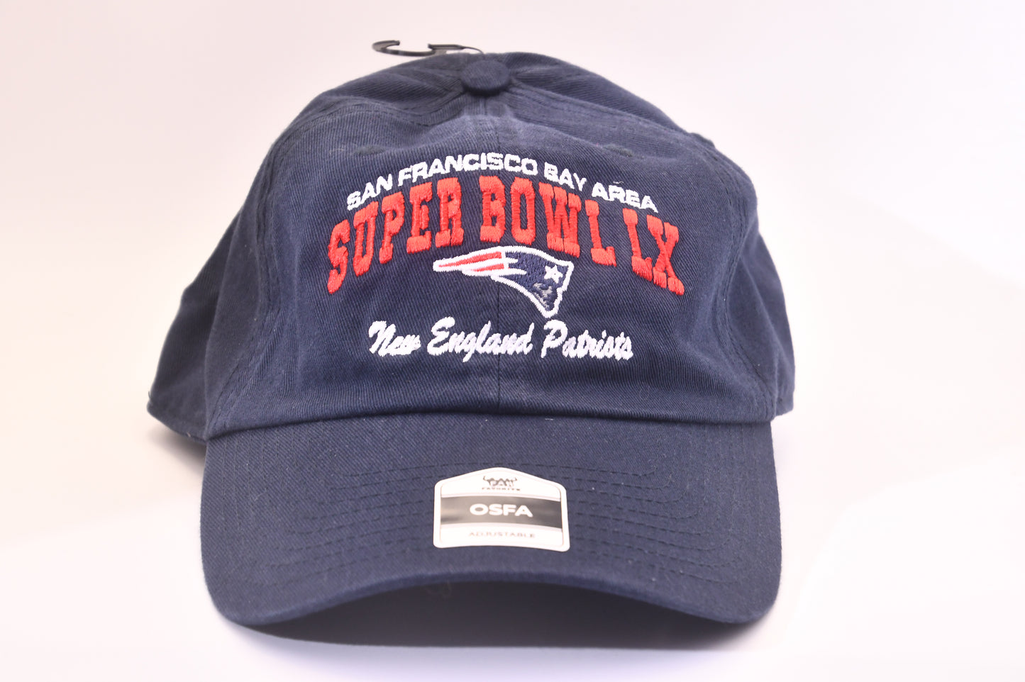 New England Patriots Super Bowl LIX adjustable navy blue NFL hat by Fan Favorite