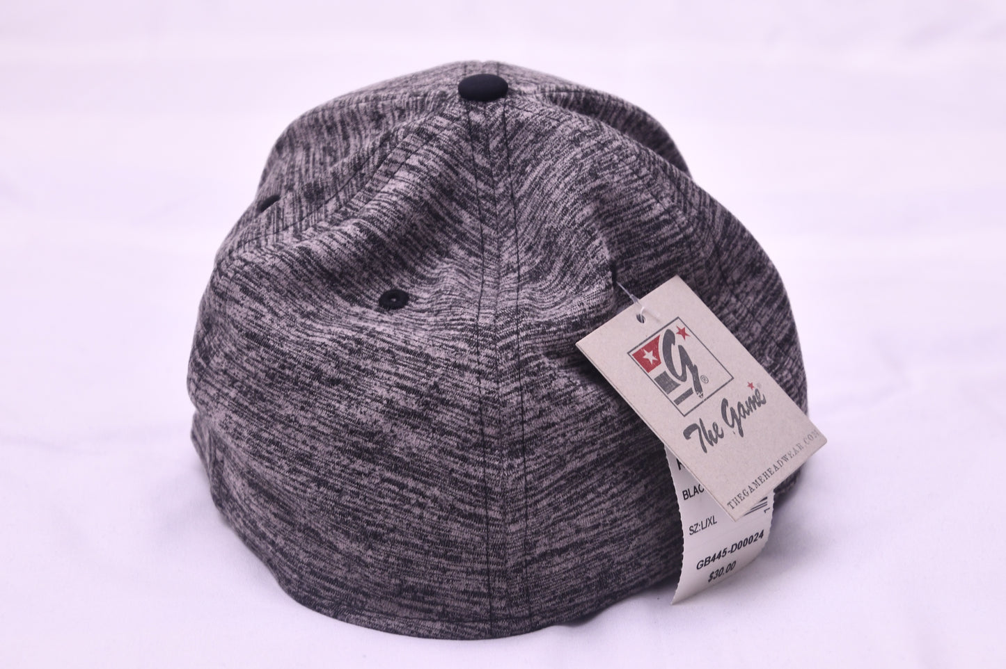 Grand Lake The Game A-Flex Stretch Fit Hat L/XL Gray Black Baseball Cap NWT
