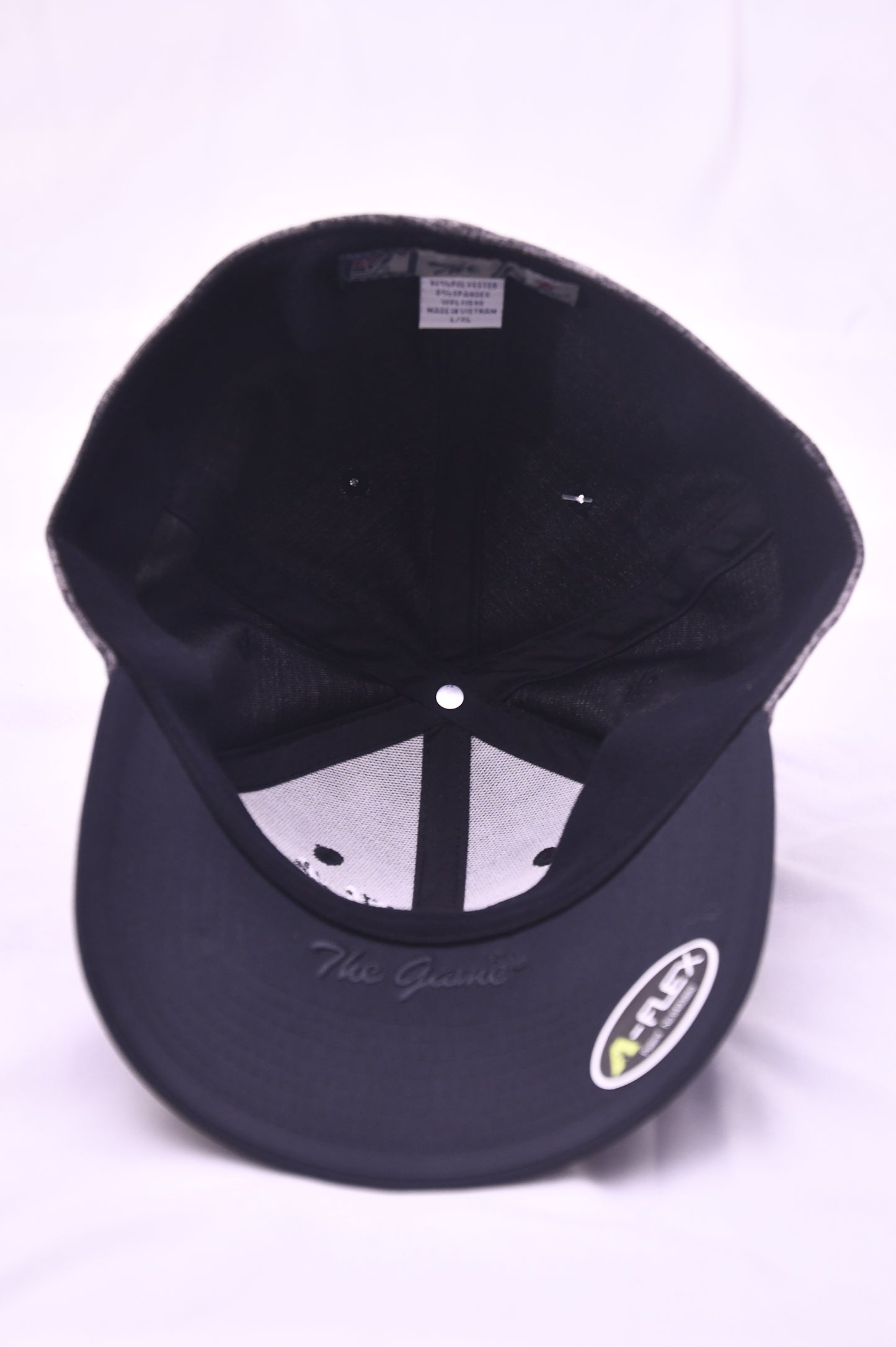Grand Lake The Game A-Flex Stretch Fit Hat L/XL Gray Black Baseball Cap NWT