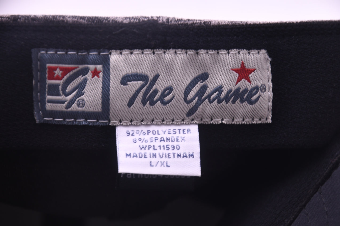 Grand Lake The Game A-Flex Stretch Fit Hat L/XL Gray Black Baseball Cap NWT