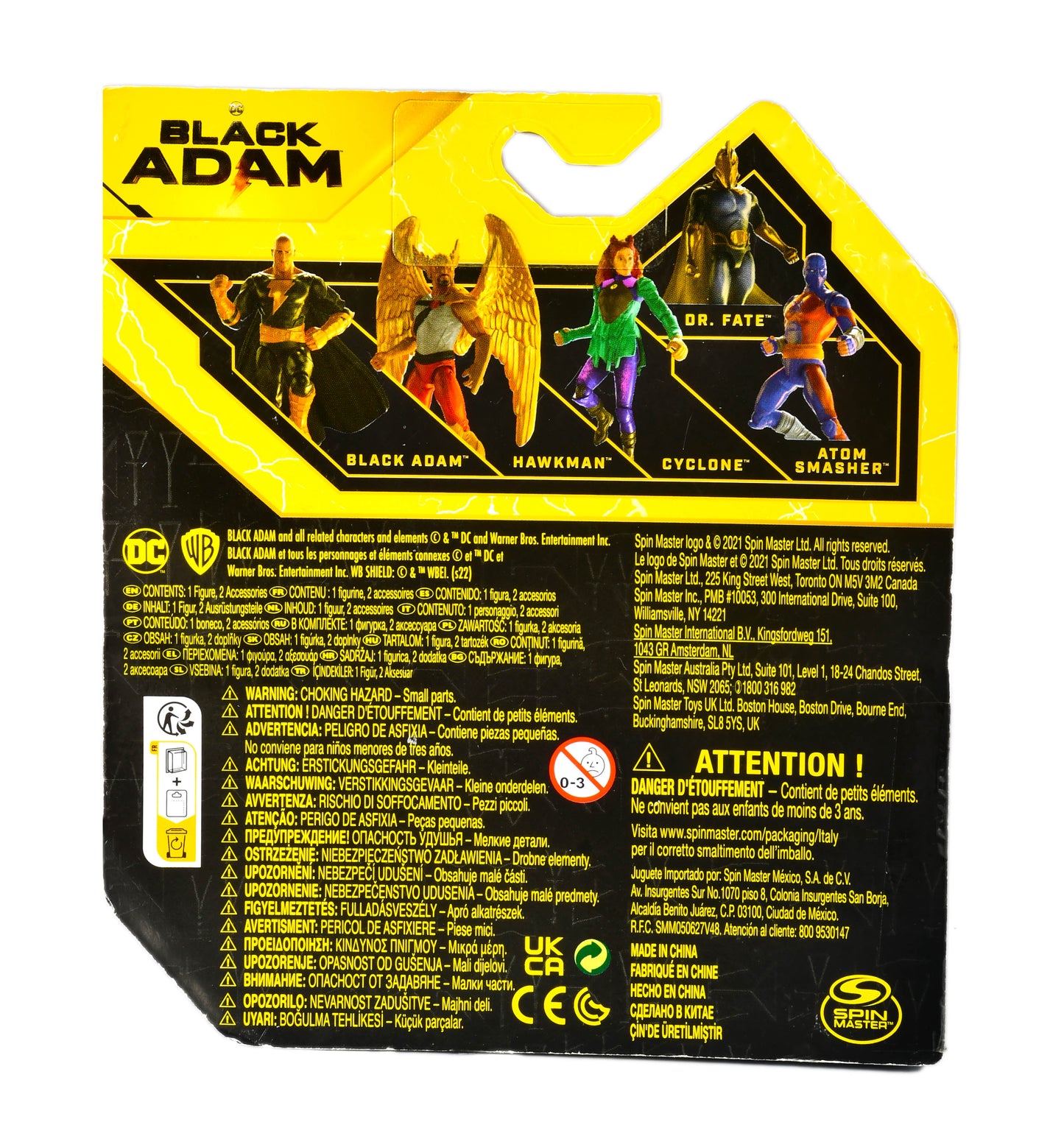 Spin Master DC Comics Black Adam Movie Collectible 10cm Articulated Action Figure - (Black Adam)