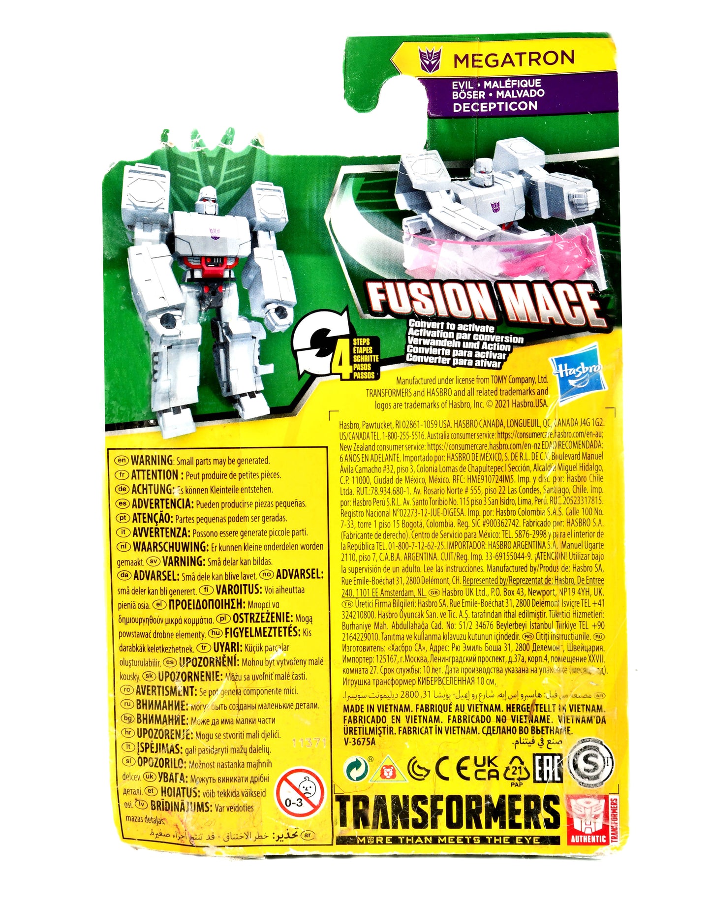 Transformers Bumblebee Cyberverse Adventures Action Attackers Megatron Scout Action Figure [Fusion Mace]