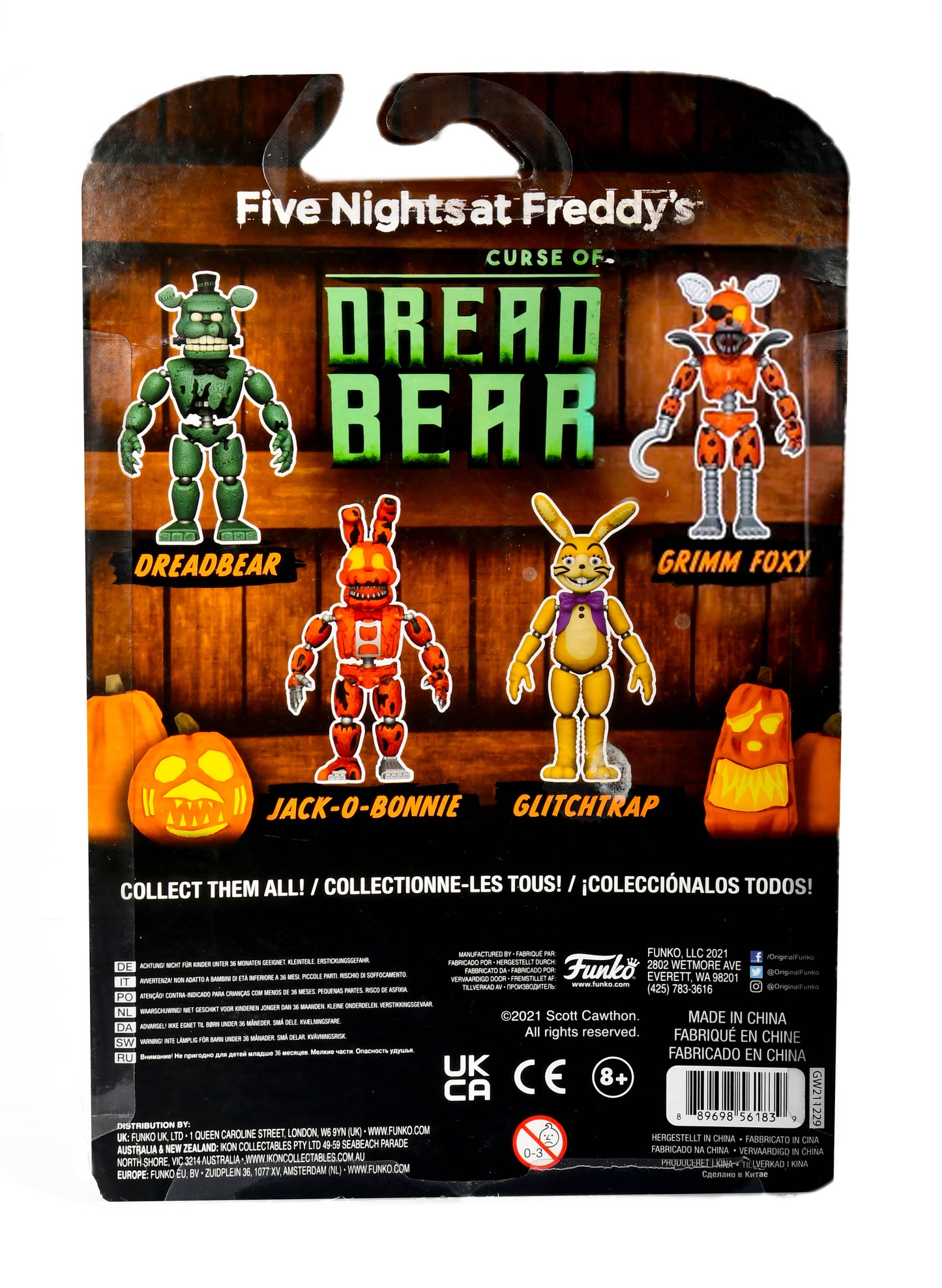 Five Nights at Freddy’s CAPTAIN FOXY Curse of the Dreadbear Walmart Figure Funko
