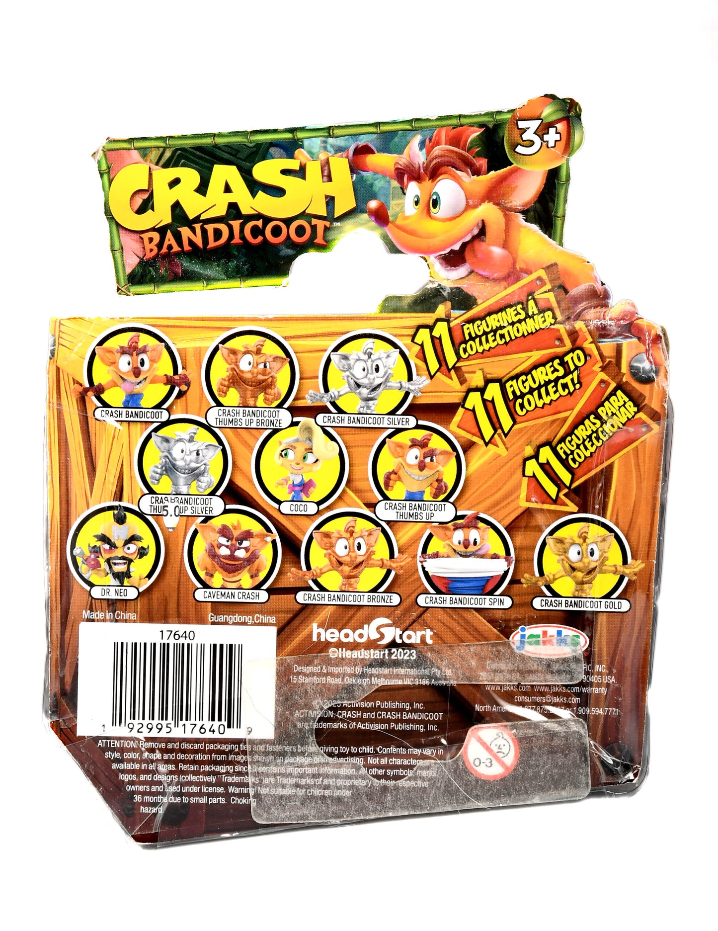 CRASH BANDICOOT THUMBS UP 3" Action Figure Jakks Pacific 2023