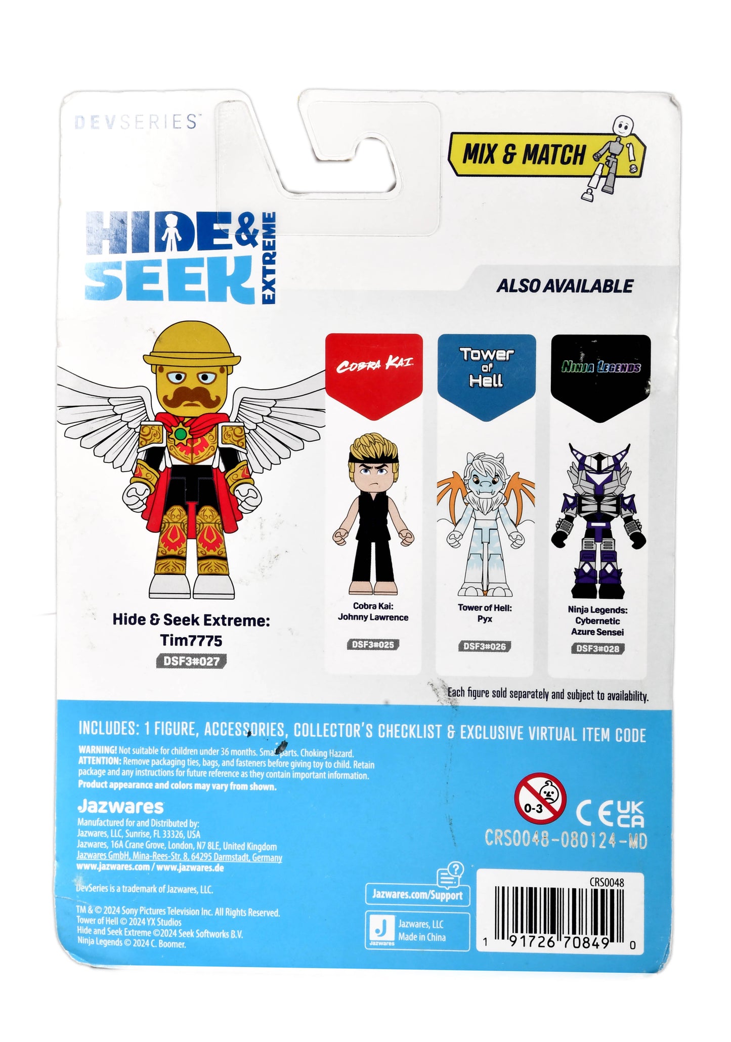 DevSeries Hide & Seek Extreme: TIM7775 Toy Figure w/Virtual Item Code