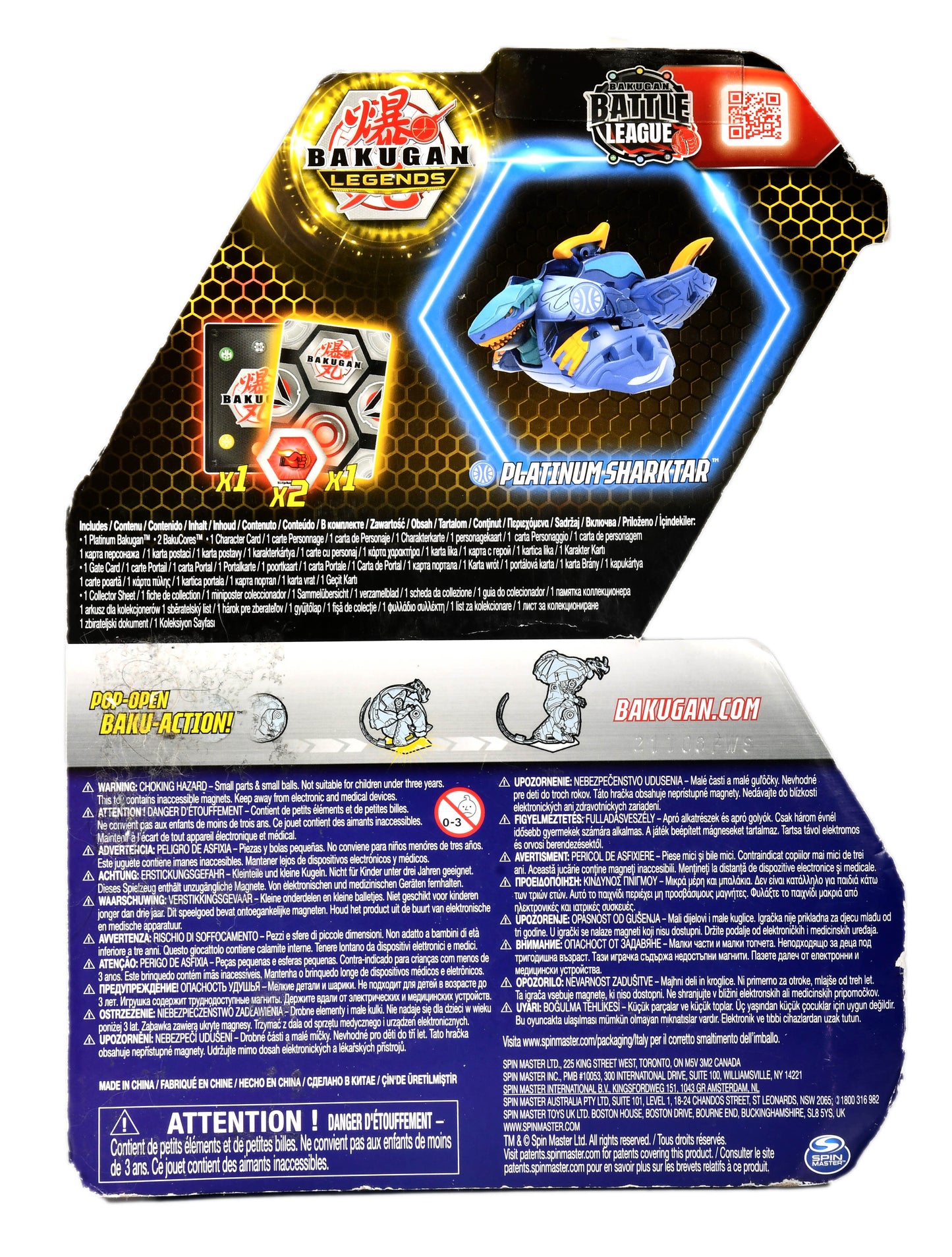 Bakugan Legends Sharktar Platinum Series