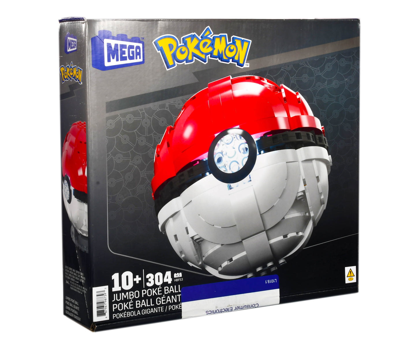 Mega Construx Pokemon Jumbo Poke Ball HBF53 10+ 304 pcs Light Up