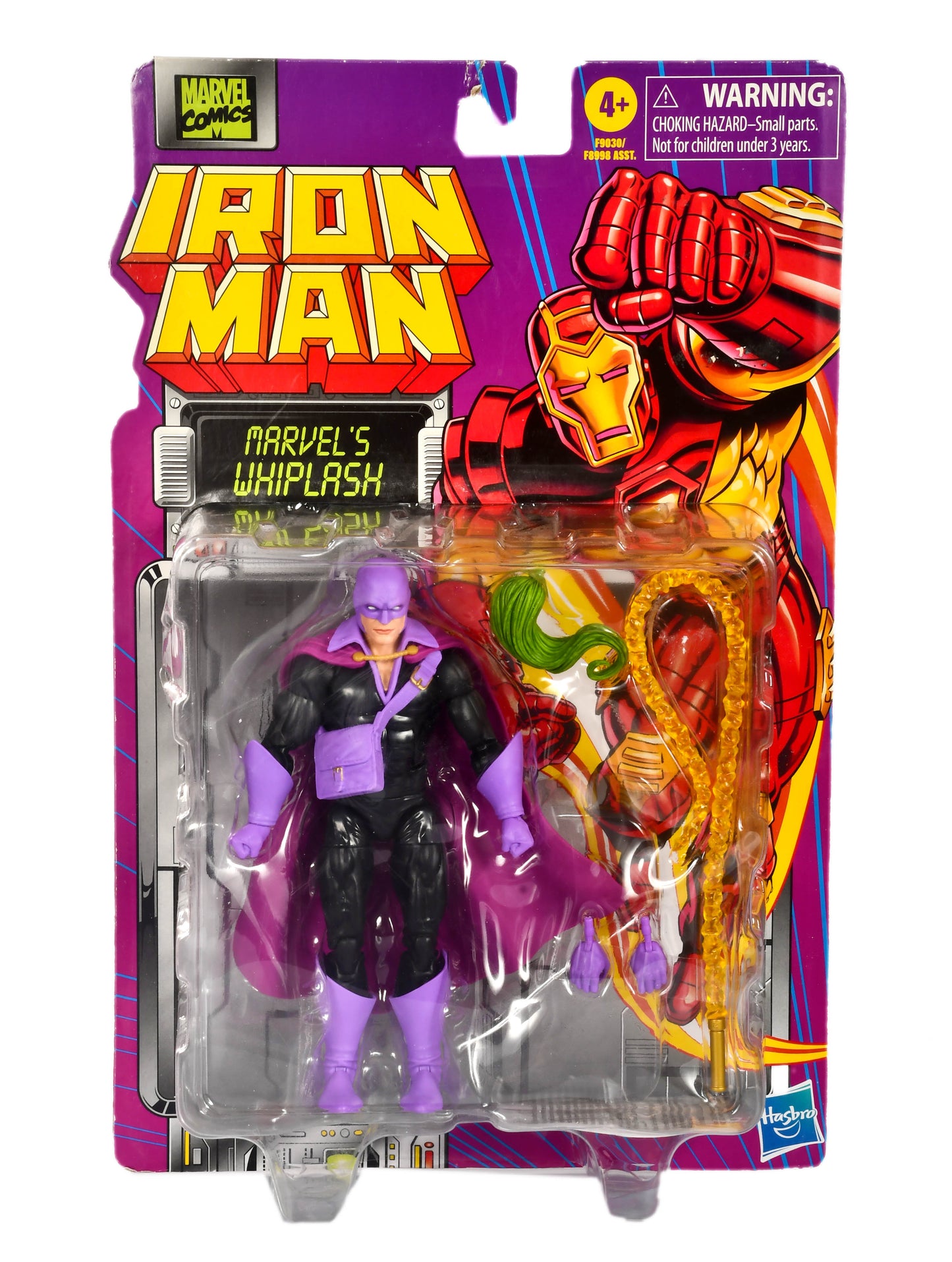 Marvel Legends Series Marvel's Whiplash, Iron Man Comics Collectible 6-Inch Action Figure, Retro-Inspired Blister Card