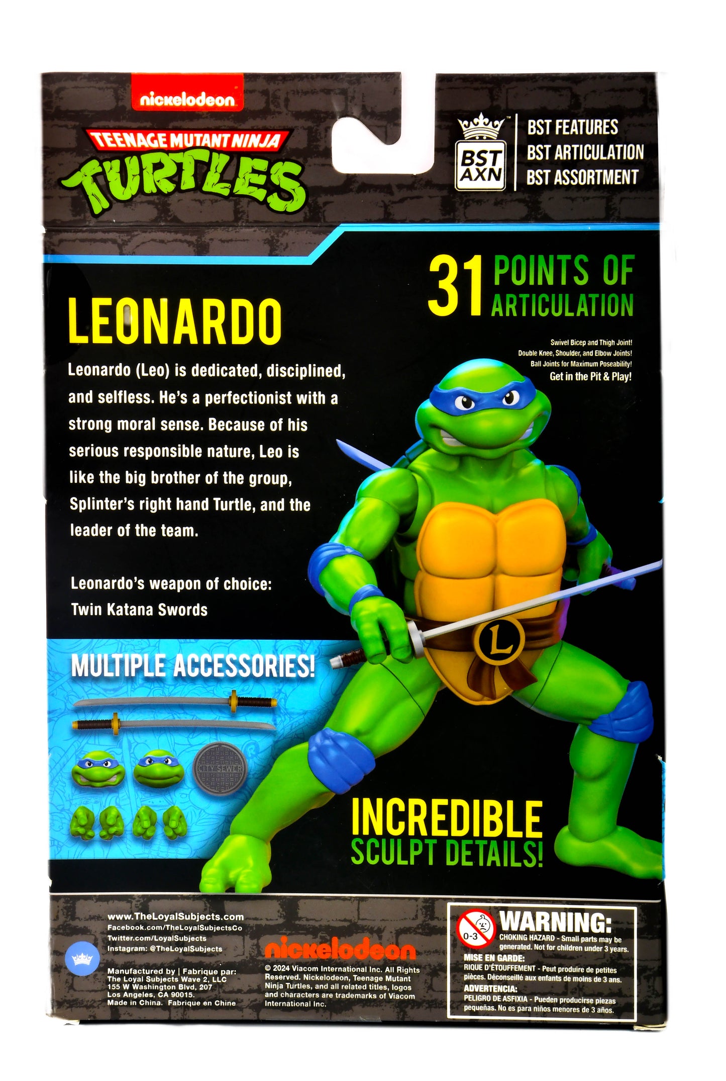 BST AXN Teenage Mutant Ninja Turtles Leonardo 5" Figure