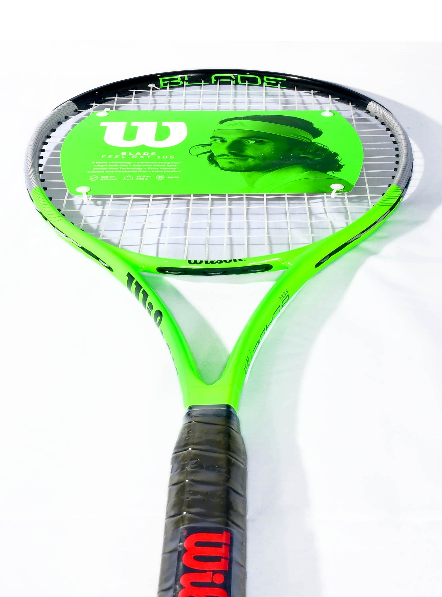 Wilson Blade Feel RXT 105 Tennis Racket Green Grey Size 3 | 4 3/8" Grip New