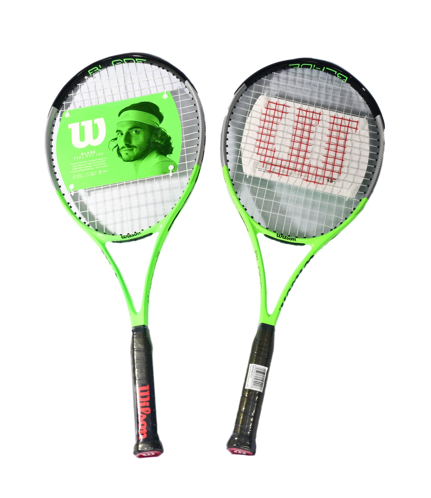 Wilson Blade Feel RXT 105 Tennis Racket Green Grey Size 3 | 4 3/8" Grip New