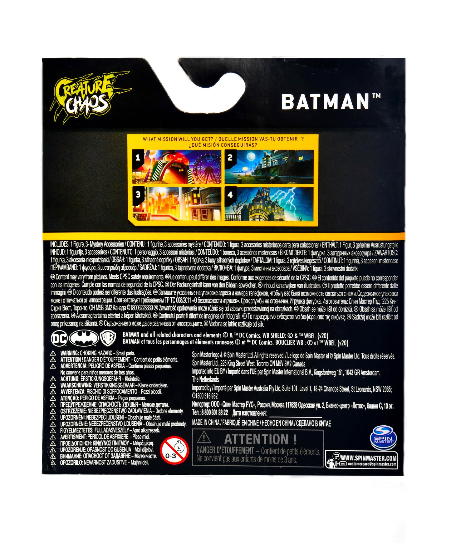 Batman The Caped Crusader Tactical DC Comics Spinmaster 4-Inch Action Figure