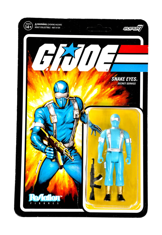 Snake Eyes G.I. Joe Action Figure Wave 2 - ReAction Super7 Secret Service
