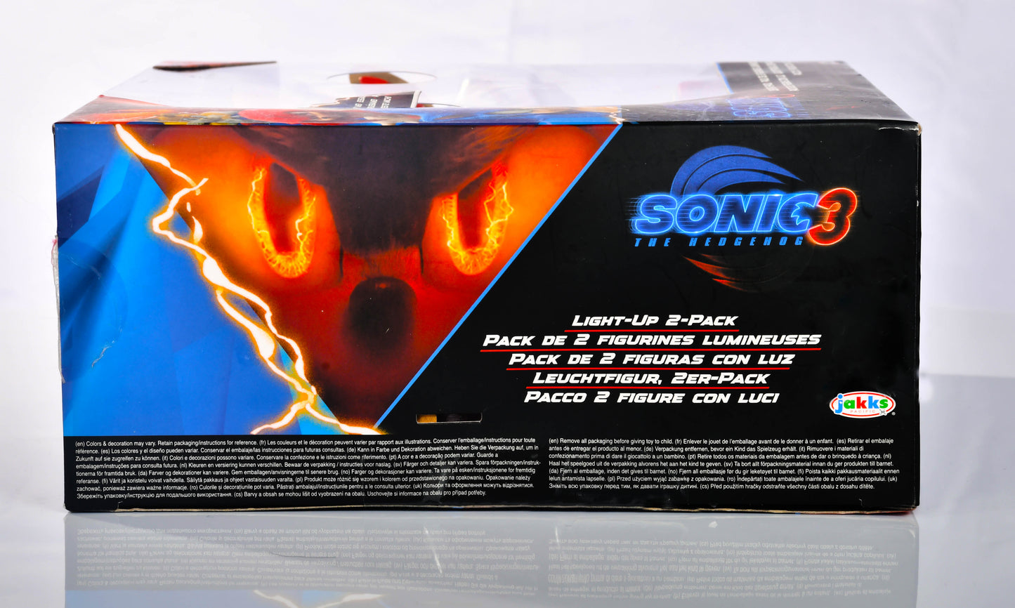 Sonic 3 Super Shadow & Super Sonic 5" Light-Up 2-Pack Jakks Pacific