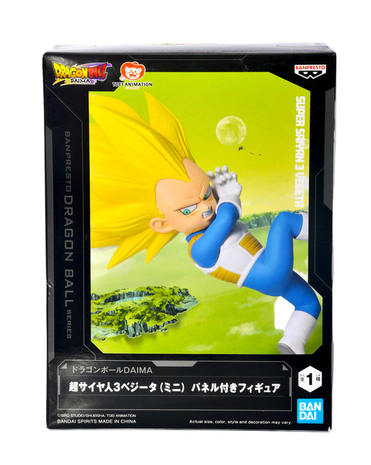 Dragon Ball DAIMA Super Saiyan 3 Vegeta Mini BANPRESTO Figure