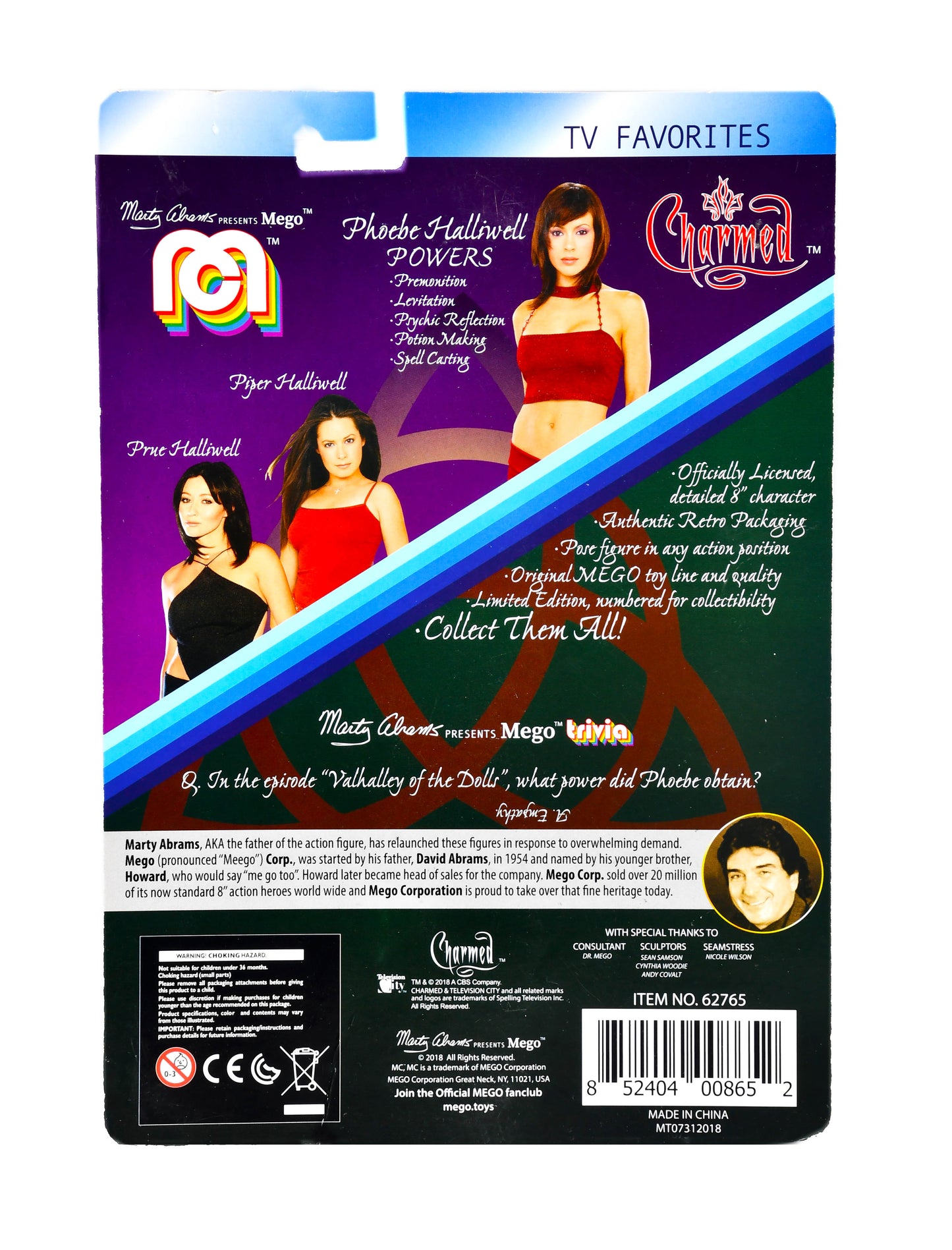 Charmed Phoebe Halliwell Classic 8 Figure Doll Marty Abrams NIB 2018