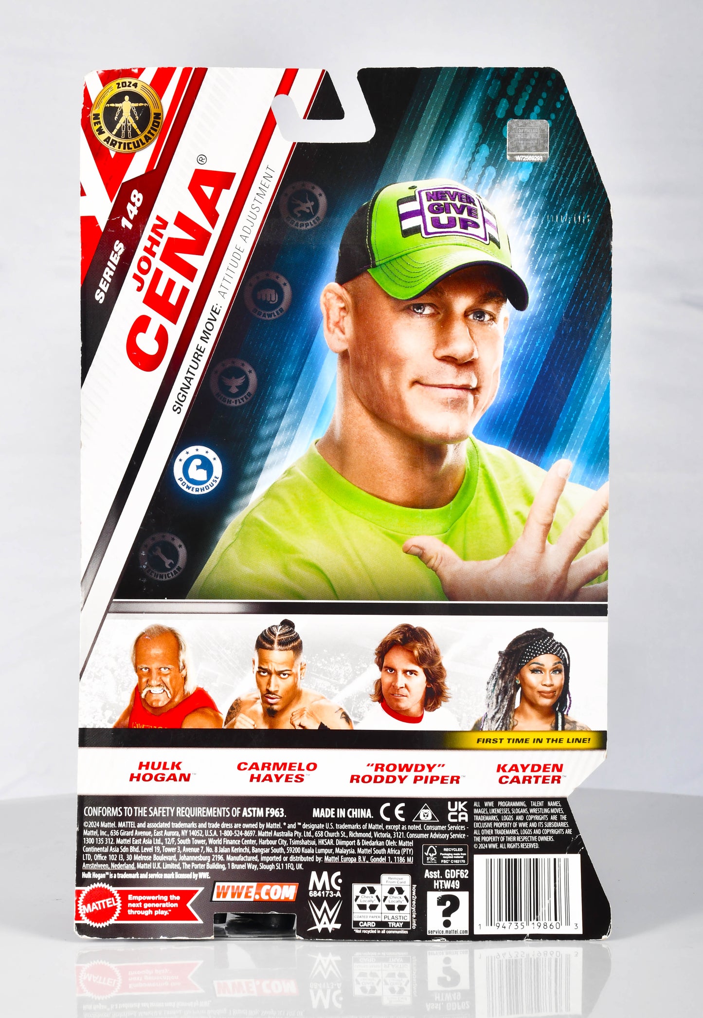 Mattel WWE Action Figure, 6-inch Collectible John Cena with 10 Articulation Points & Life-Like Look