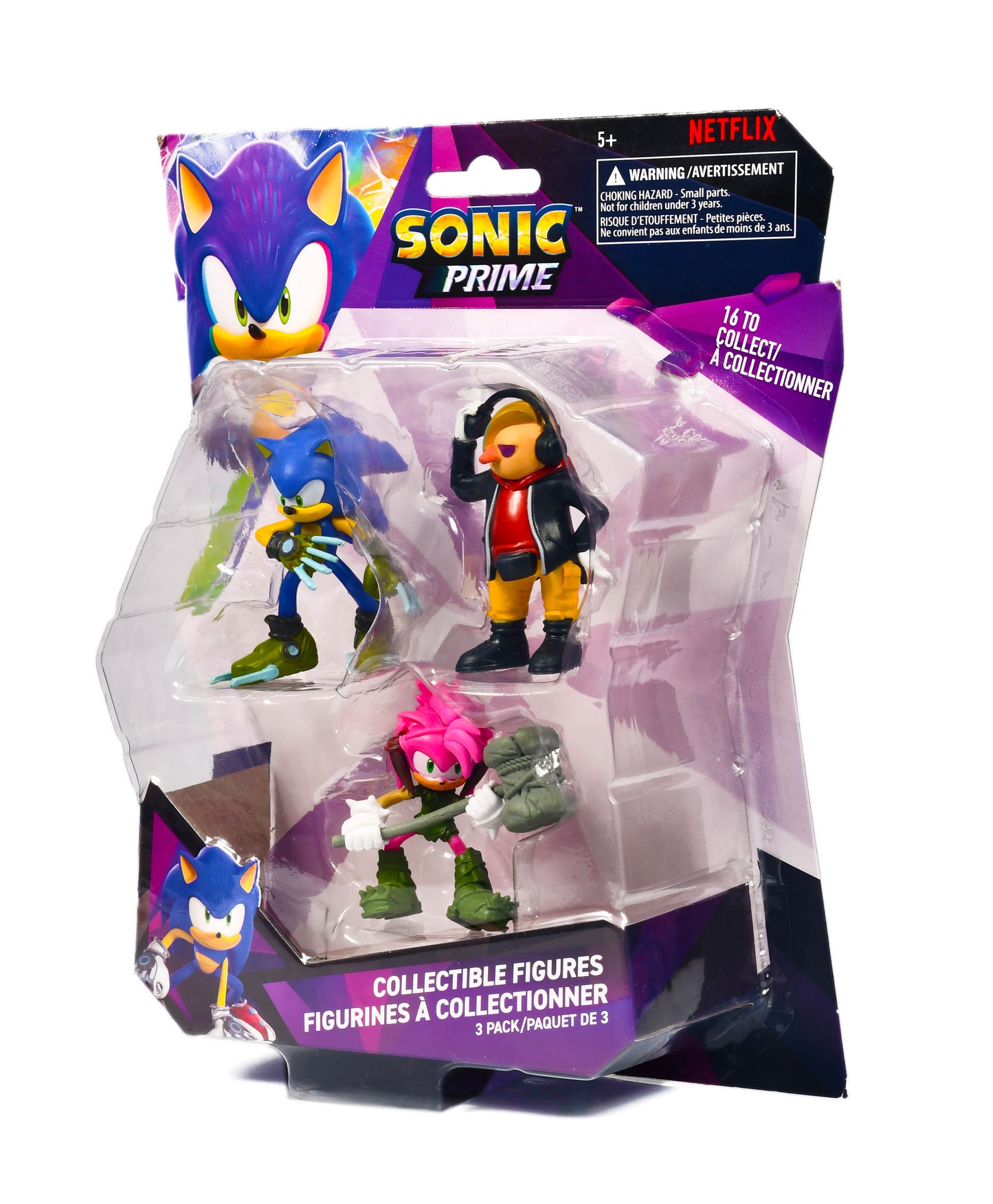Sega NETFLIX Series SONIC PRIME Collectible Figures SEALED (3-Pack)