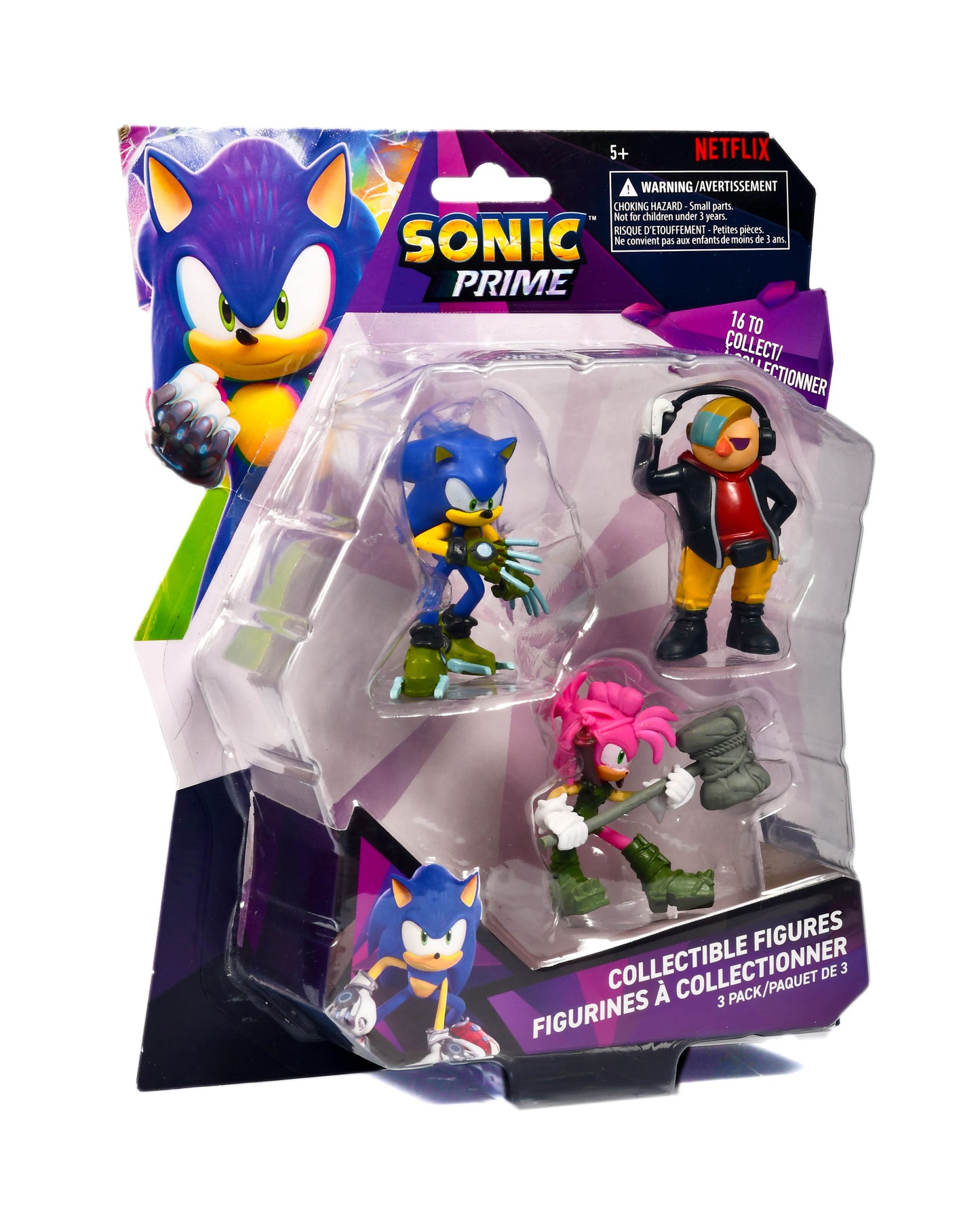 Sega NETFLIX Series SONIC PRIME Collectible Figures SEALED (3-Pack)